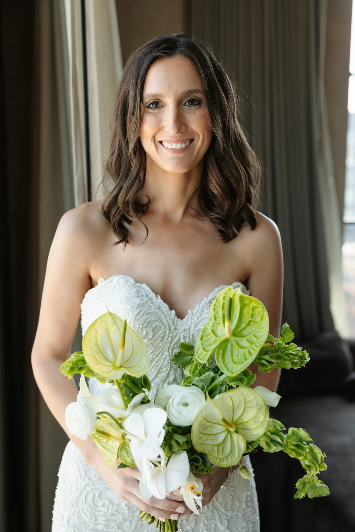 bride and bouquet