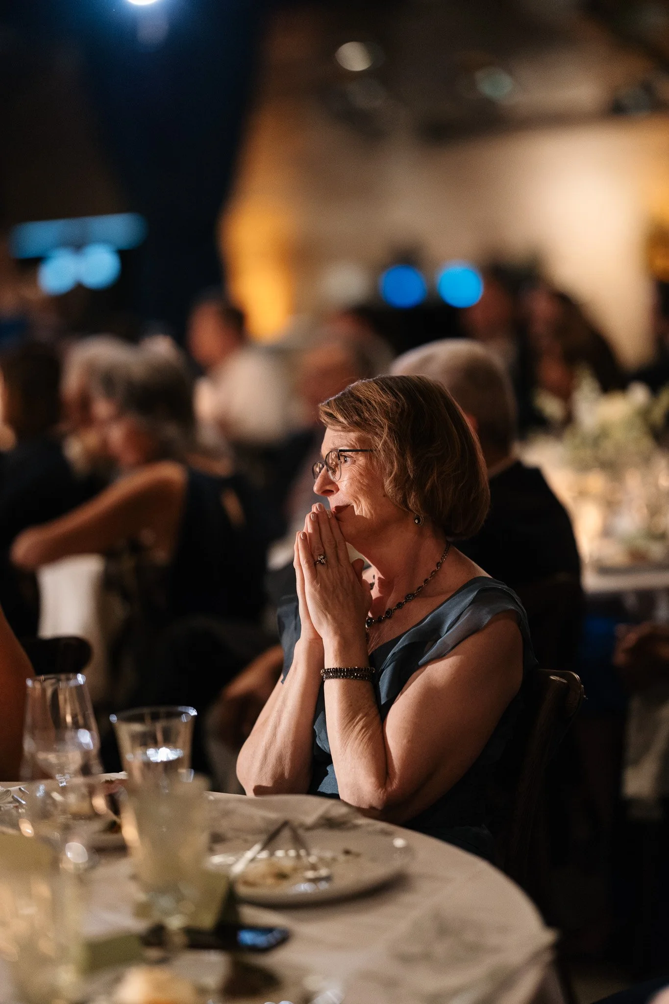 candid wedding guest