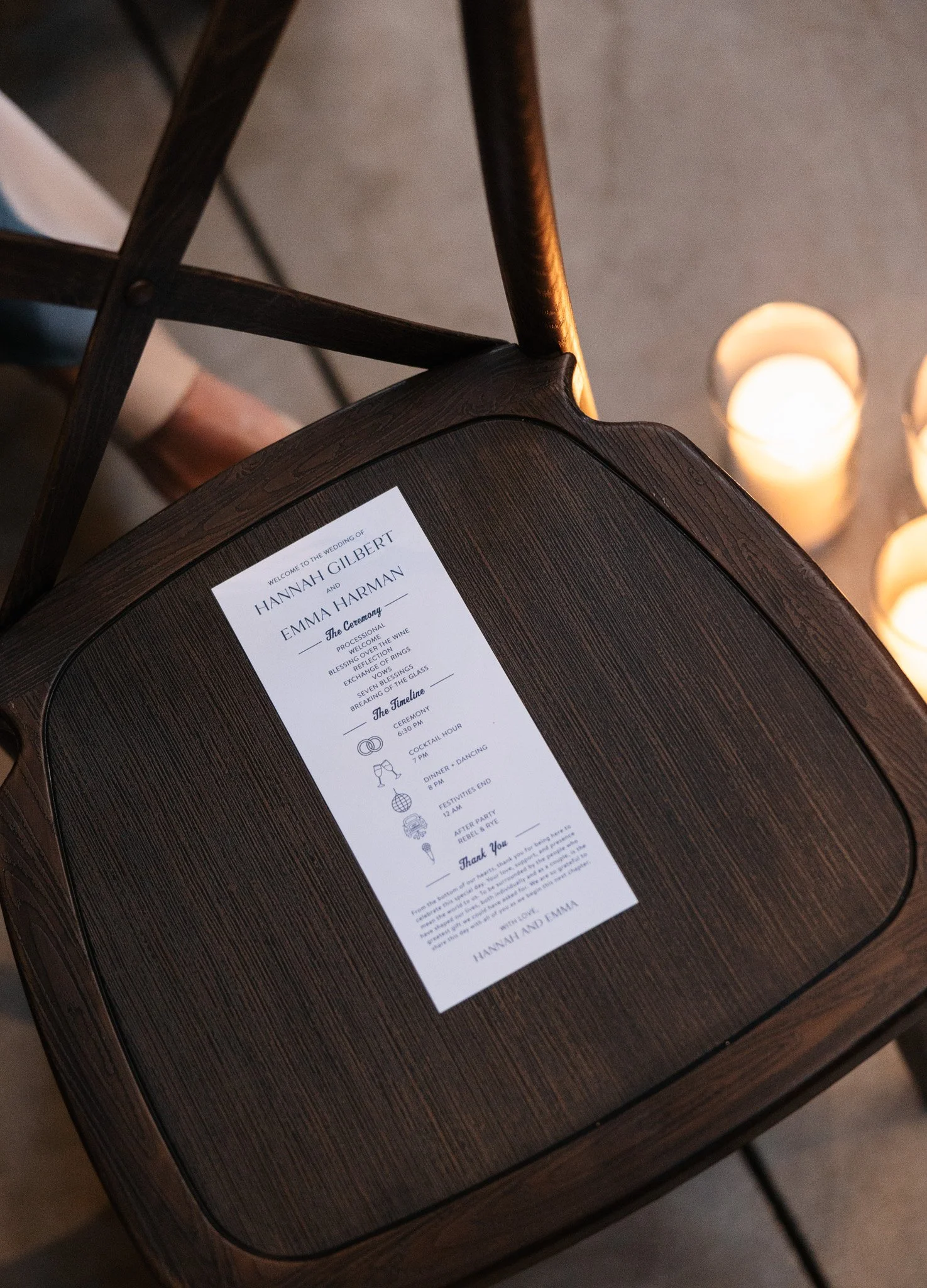 ceremony program