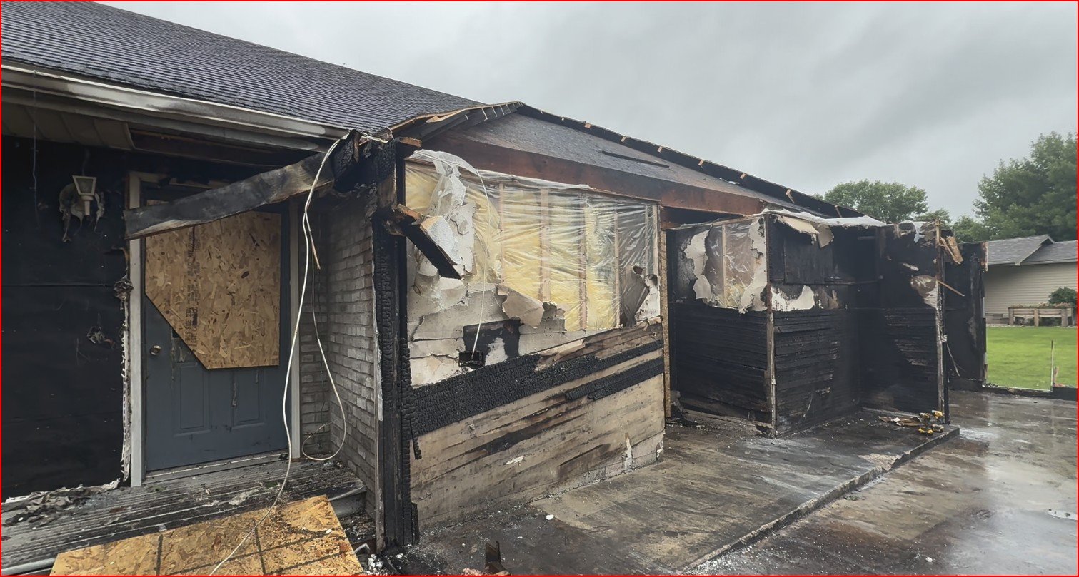 Left side of previous garage