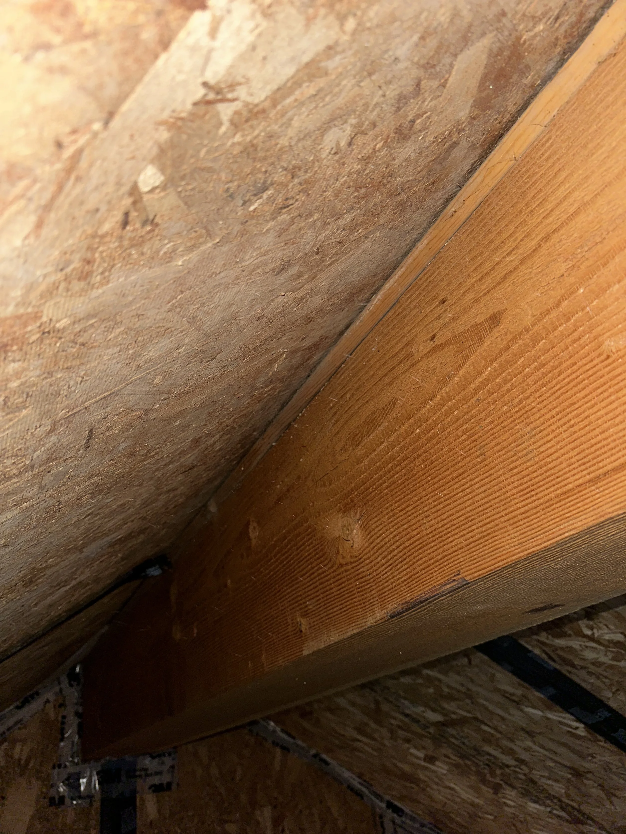 Untaped ridge beam