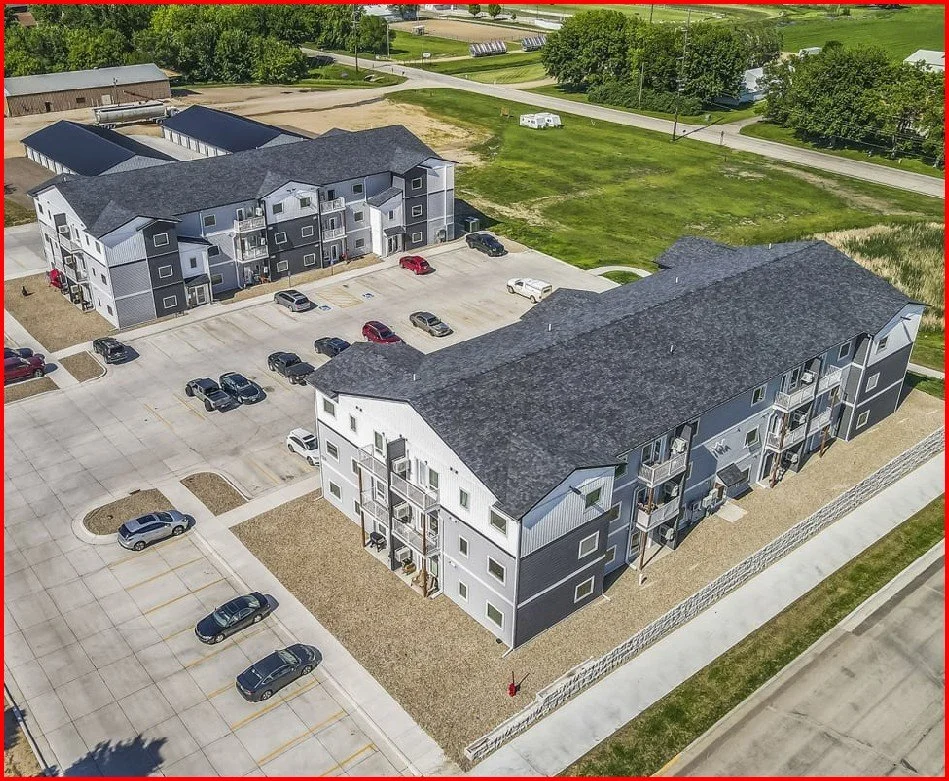 Areal view of property.