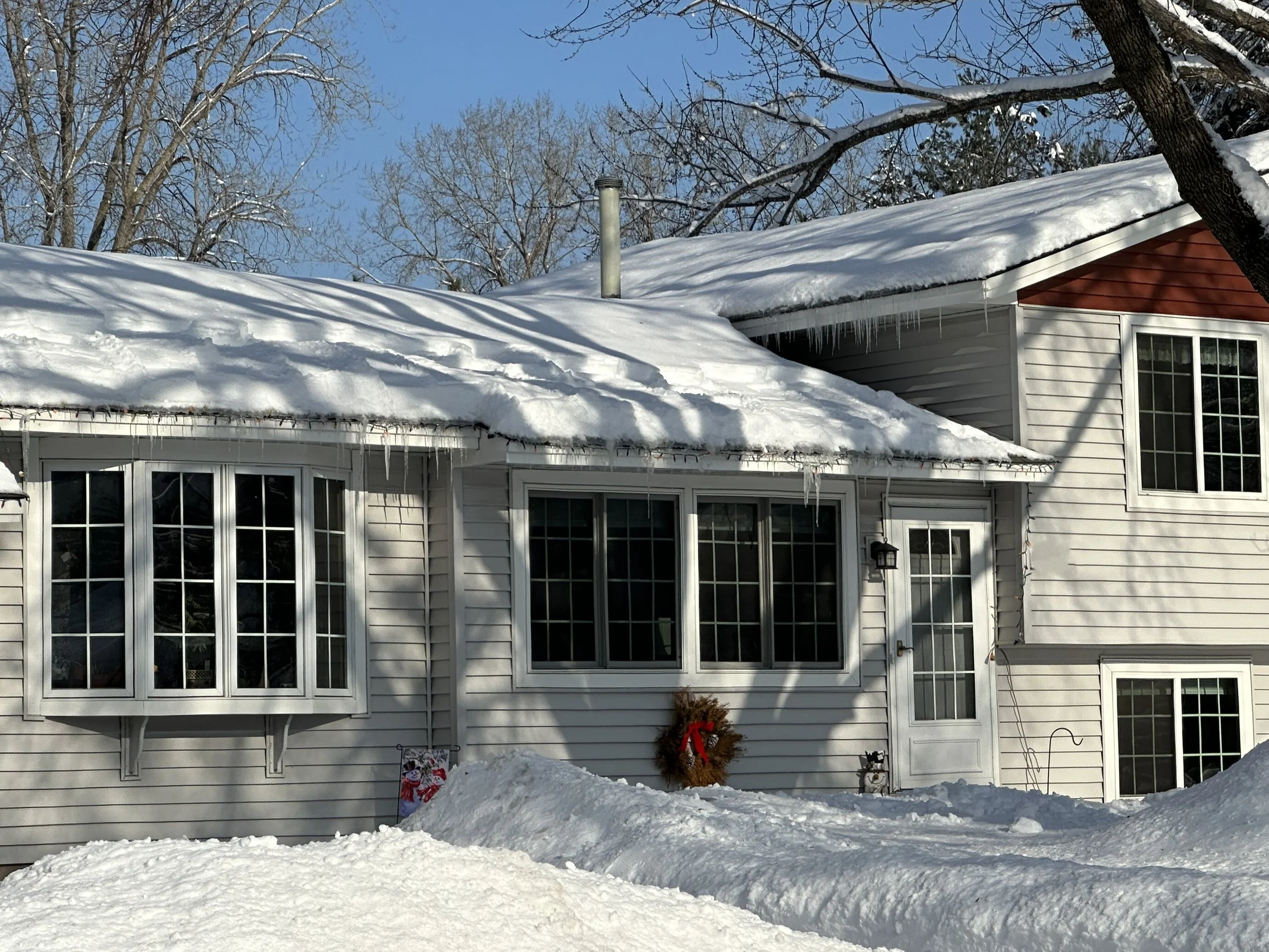 Stick framed roof
