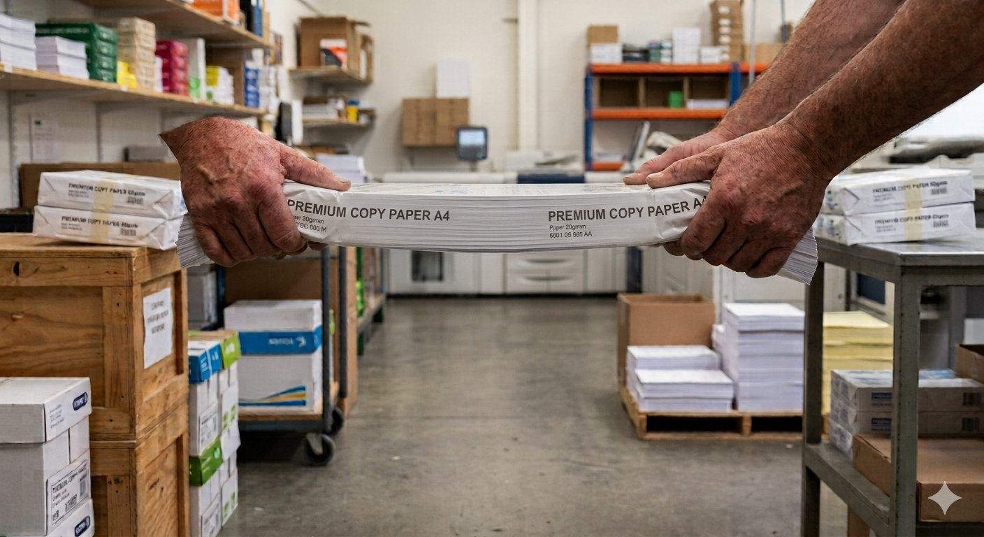 Ream of Paper Not Bending - Pages Glued Together - Composite Action