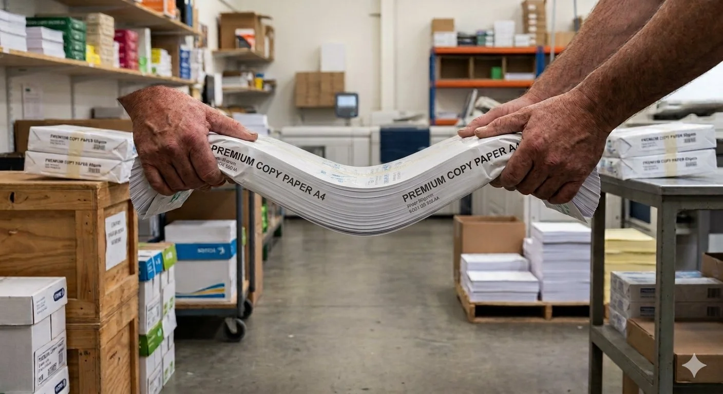 Ream of Bent Paper - Pages Not Glued - No Composite Action