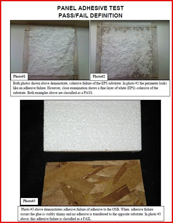 EPS/OSB Adhesive Test Example
