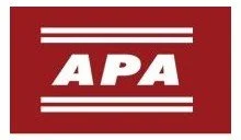APA logo with red background and white text