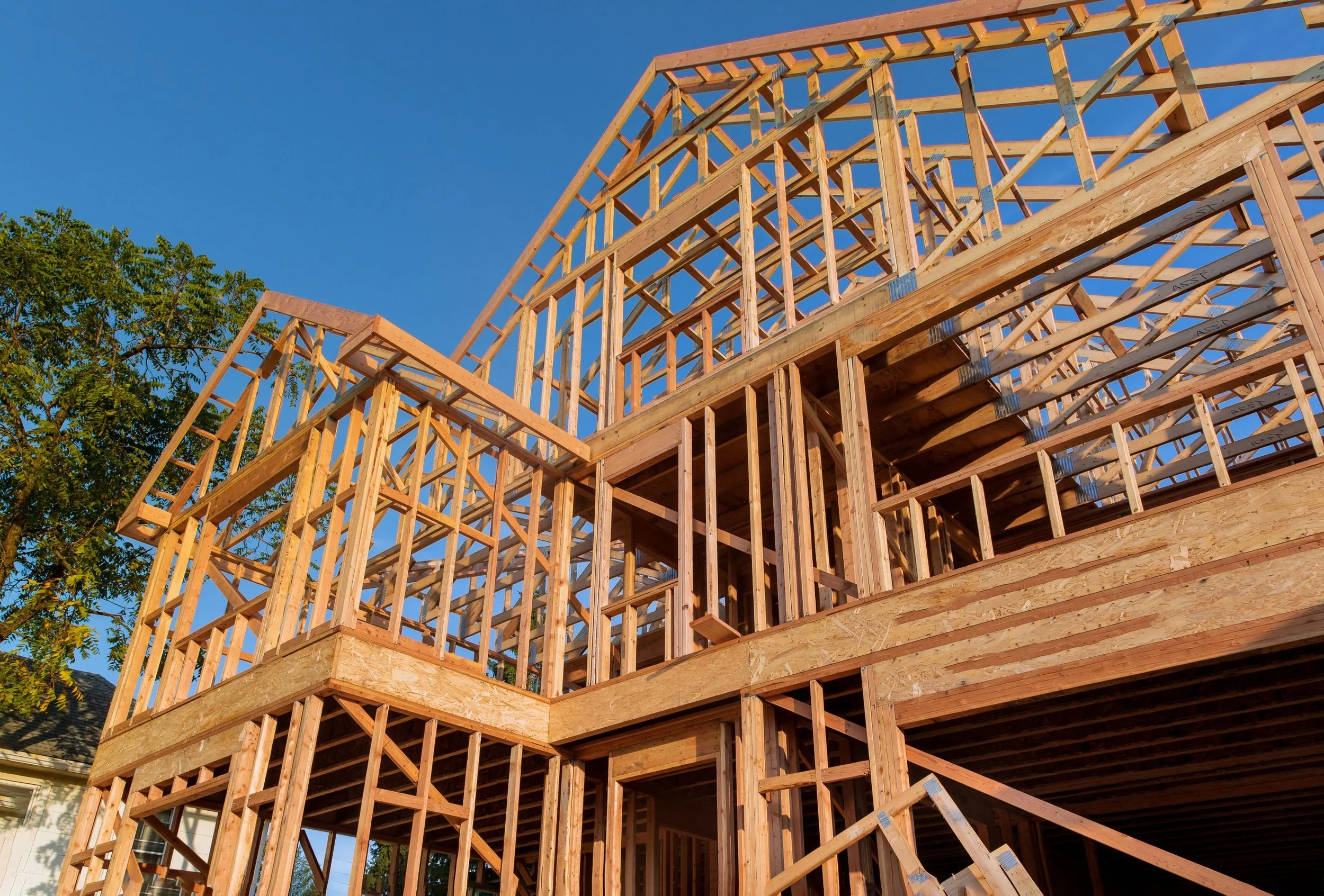 dimensional lumber in conventional wood framed construction