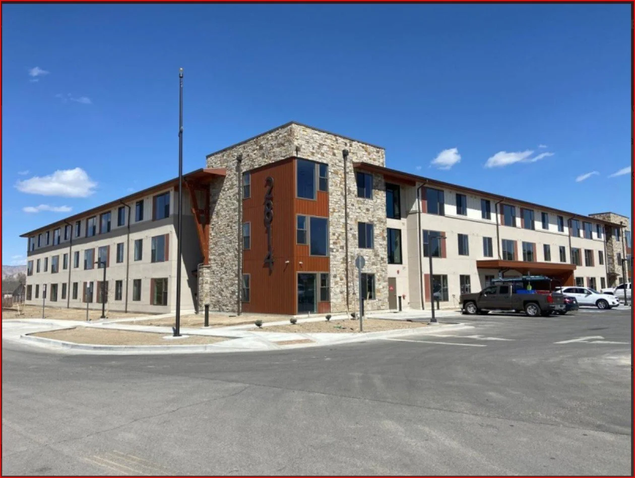 Multi-story SIP apartment building construction in Colorado.