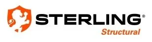 Sterling Structural logo with an orange lion head and black text