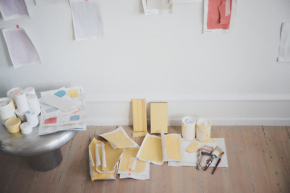 Custommade color samples for private client in collaboration with Bléo by Yvonne Koné.