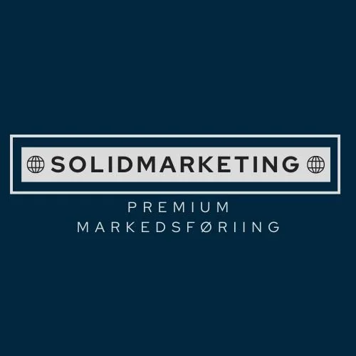 Logo for SolidMarketing with the tagline 'Premium Markedsføring'.