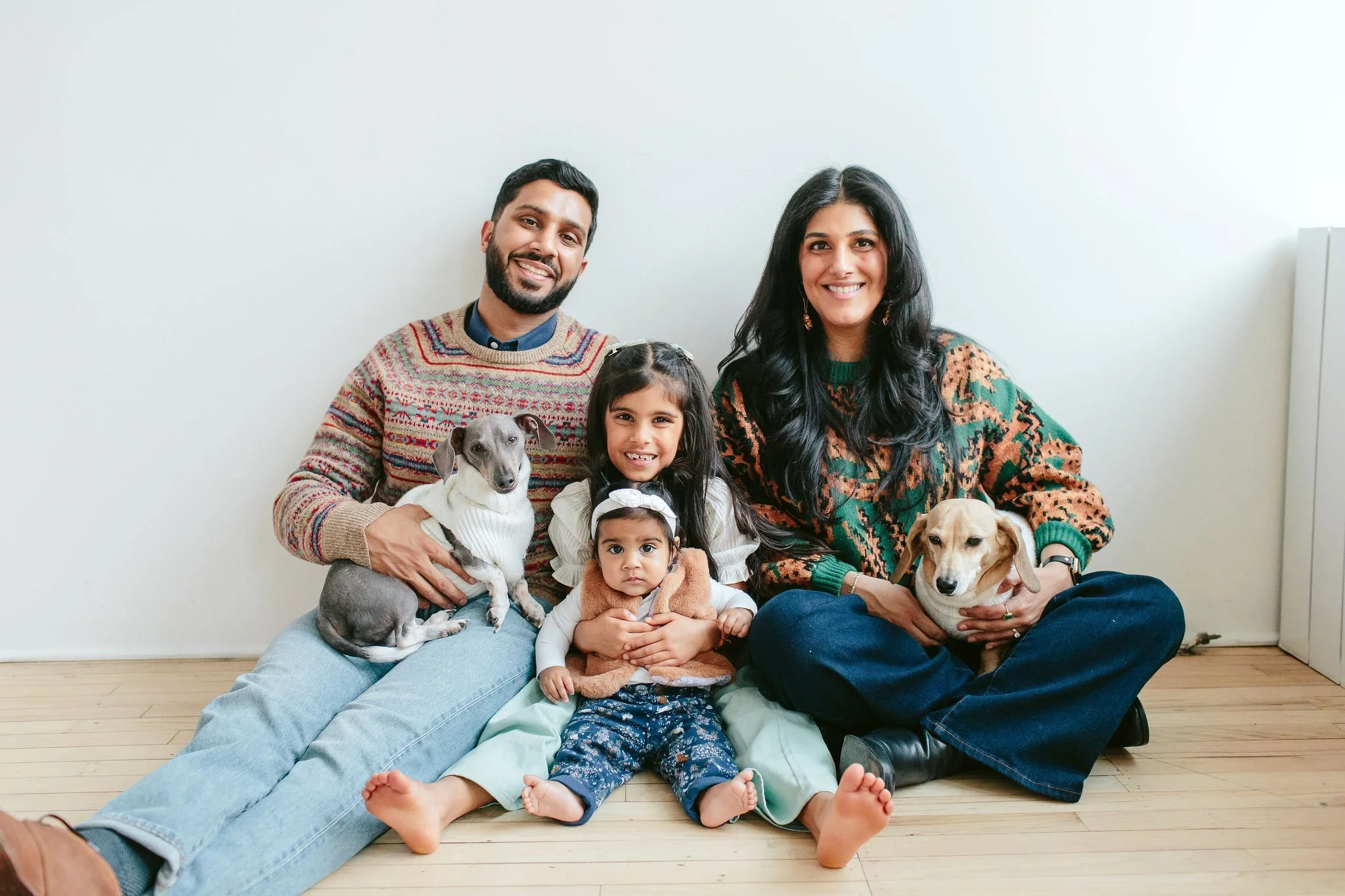 Family of Four Studio Session with the Purohit Family