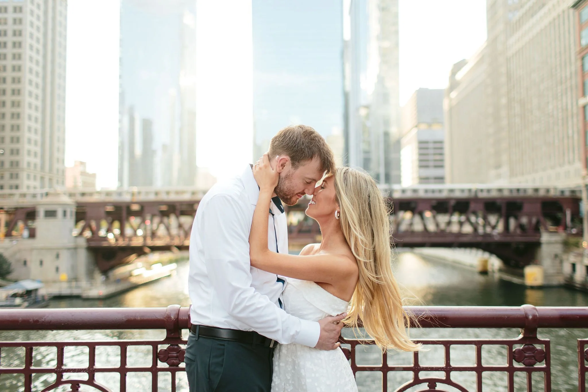 Hannah + Steve, Chicago Riverwalk Engagement Session