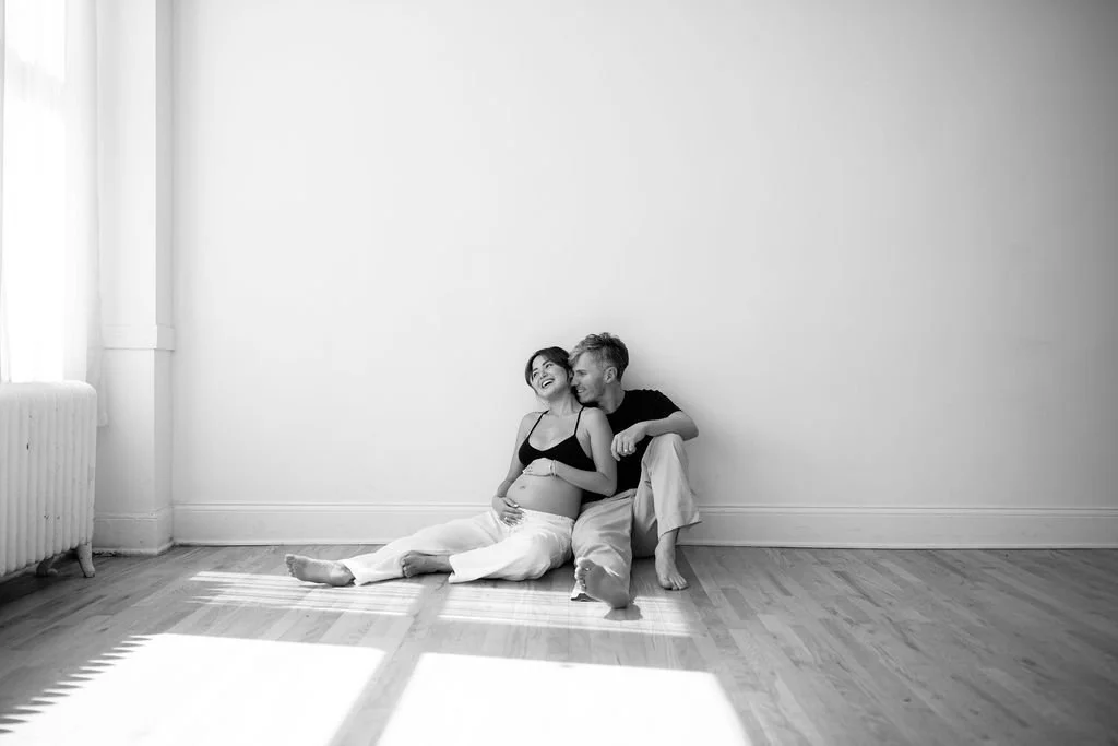 Christine + Josh, Indoor Studio Maternity Session