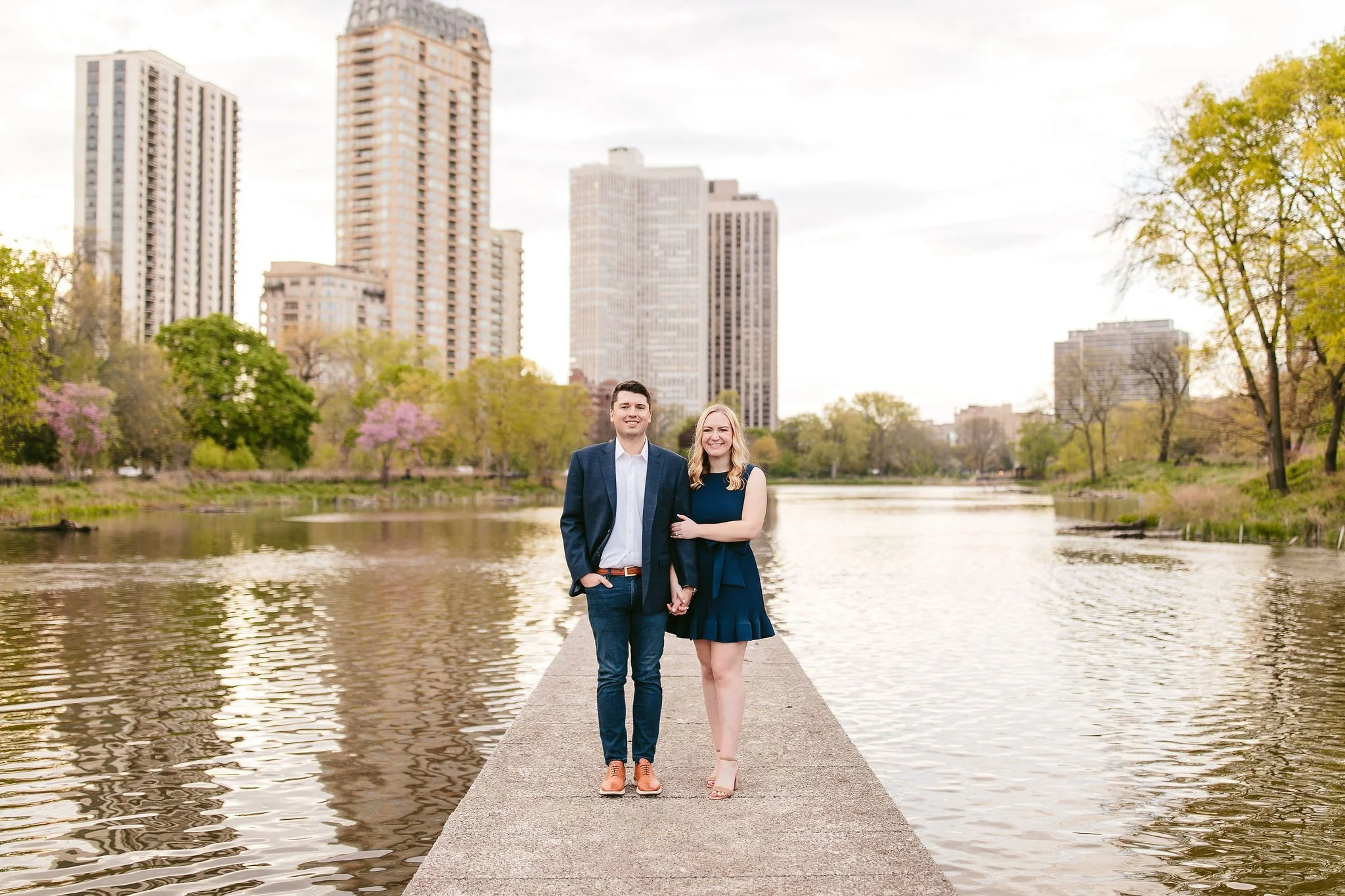 Katie + Nick, Serene North Pond Engagement Session