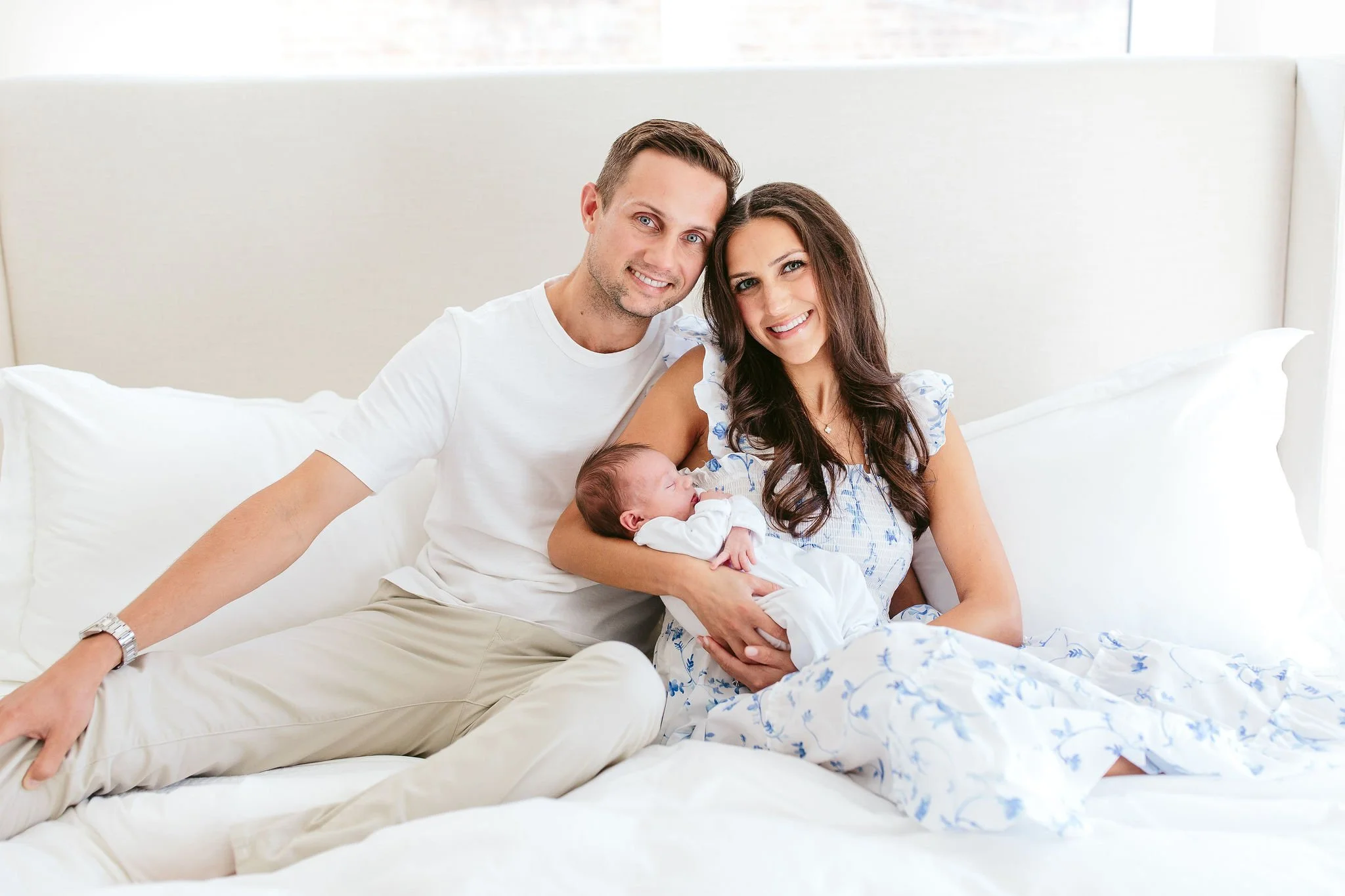 Light and Bright Newborn Session with The Knoff Family