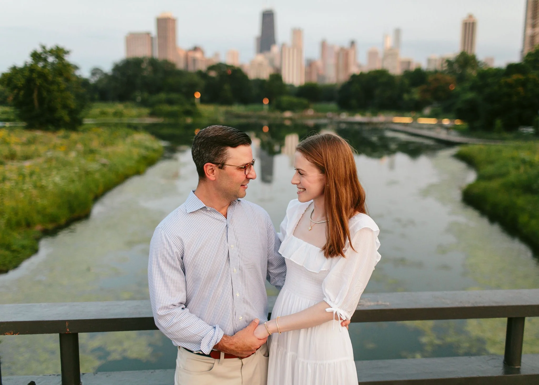 Brenna + Matt, Relaxed South Pond Engagement Session