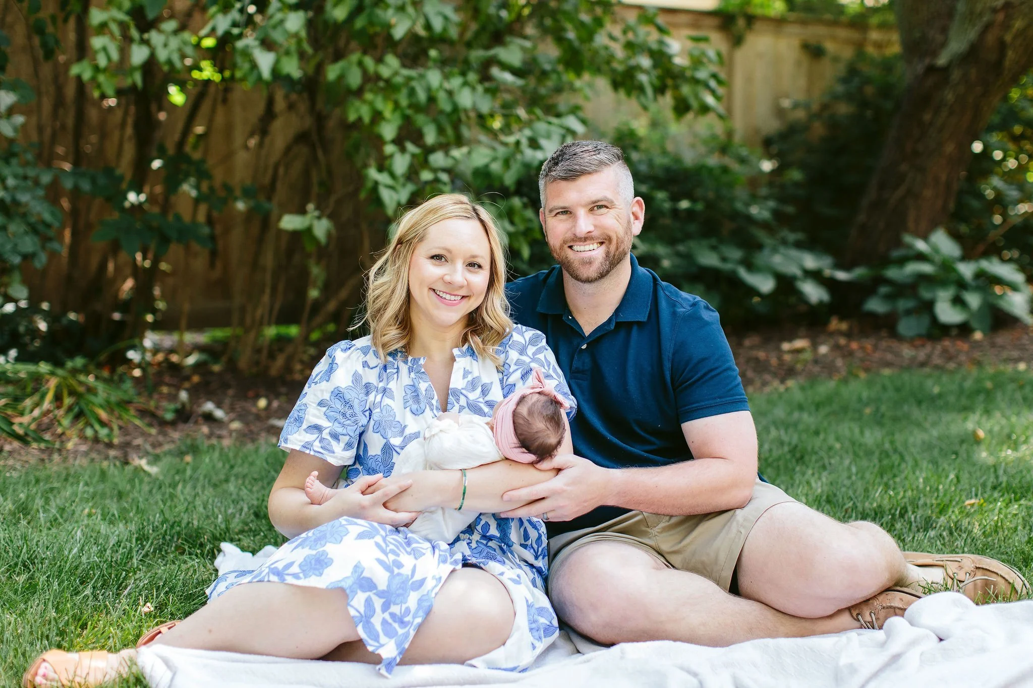 Summer Newborn Session with the Carrick Family
