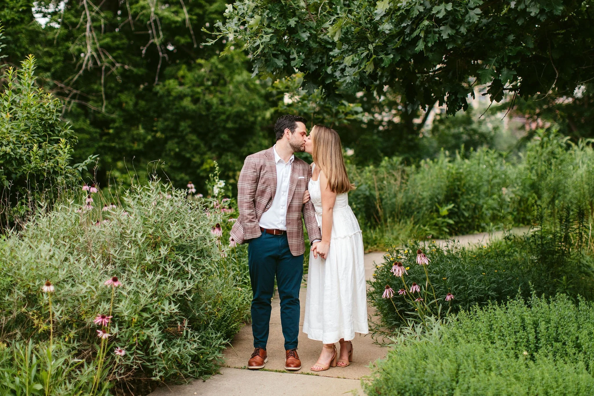 Colleen + Colin, Lush North Pond Engagement Session