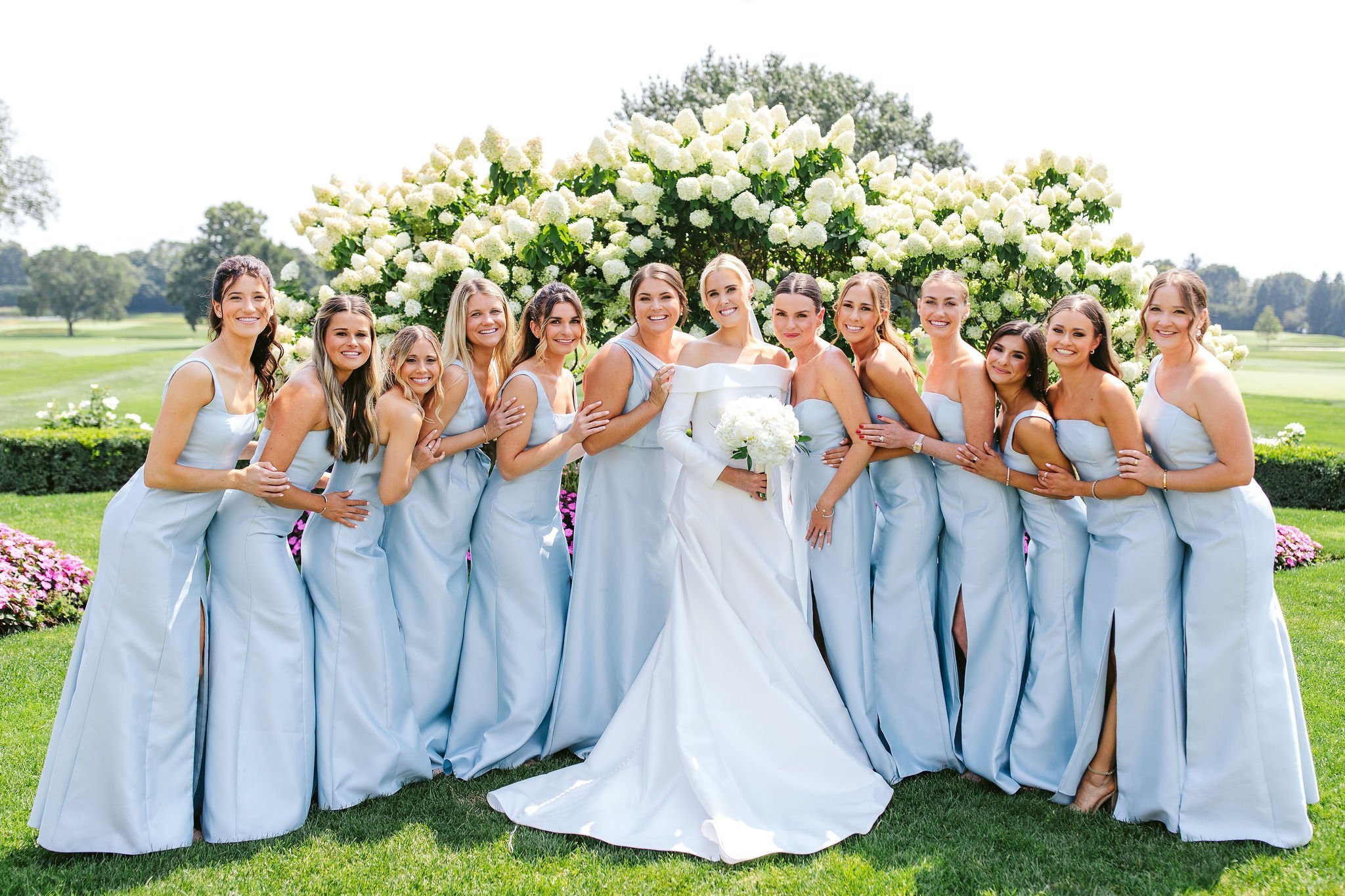 bridesmaid photo at westmoreland country club