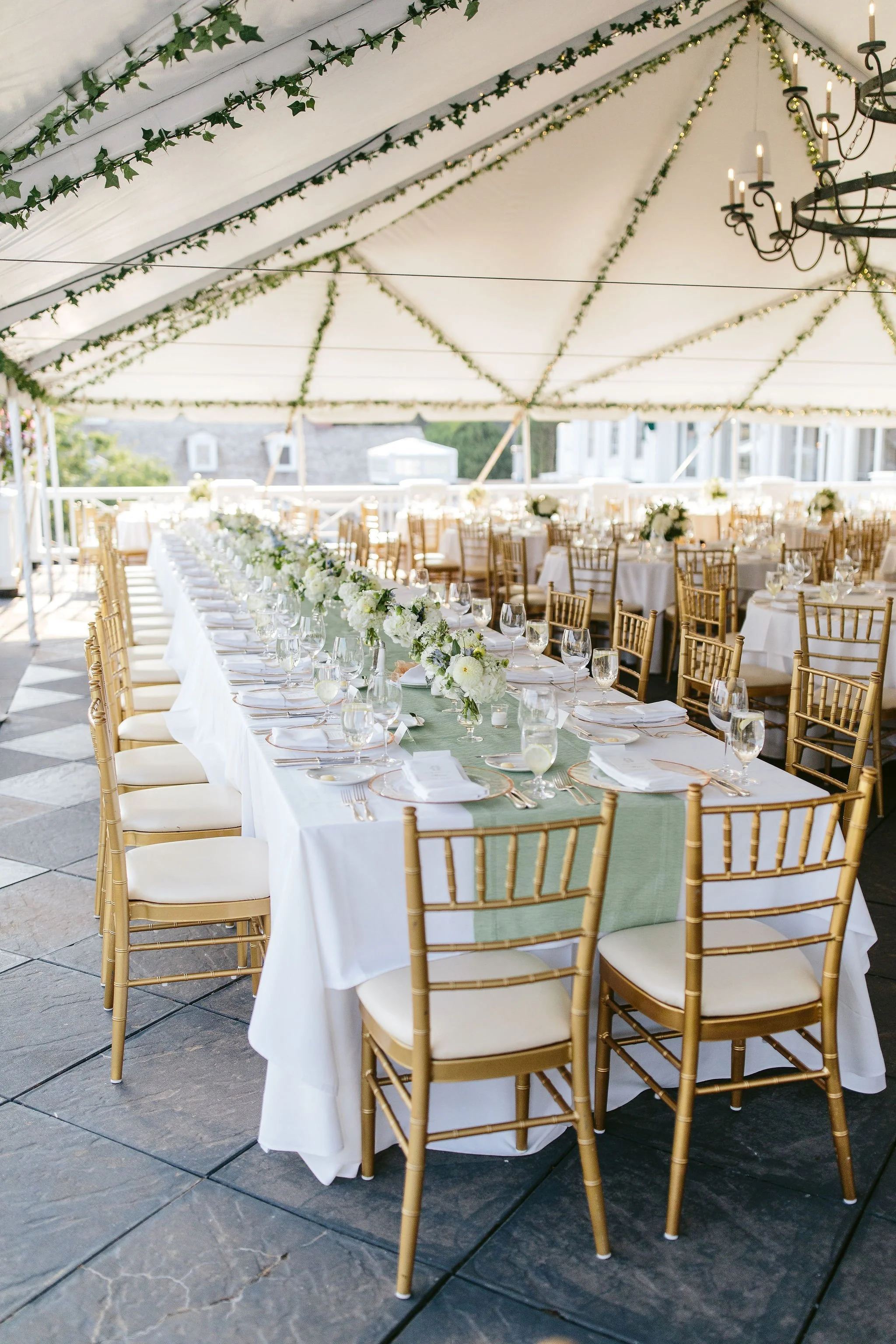 westmoreland country club reception decor