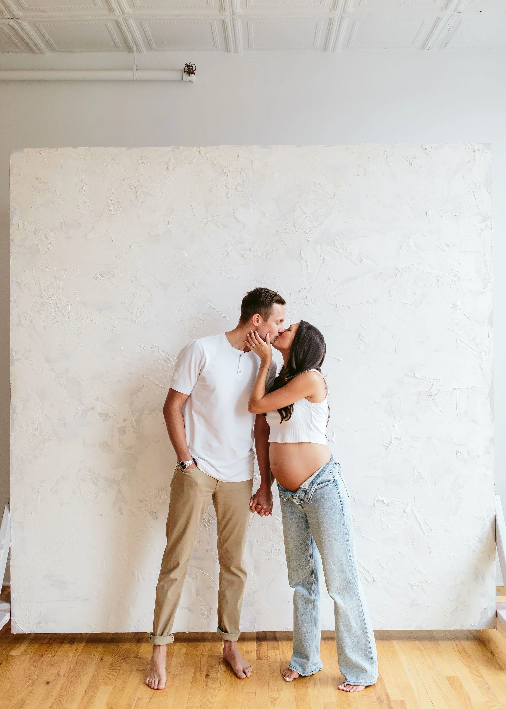 Chicago studio maternity session