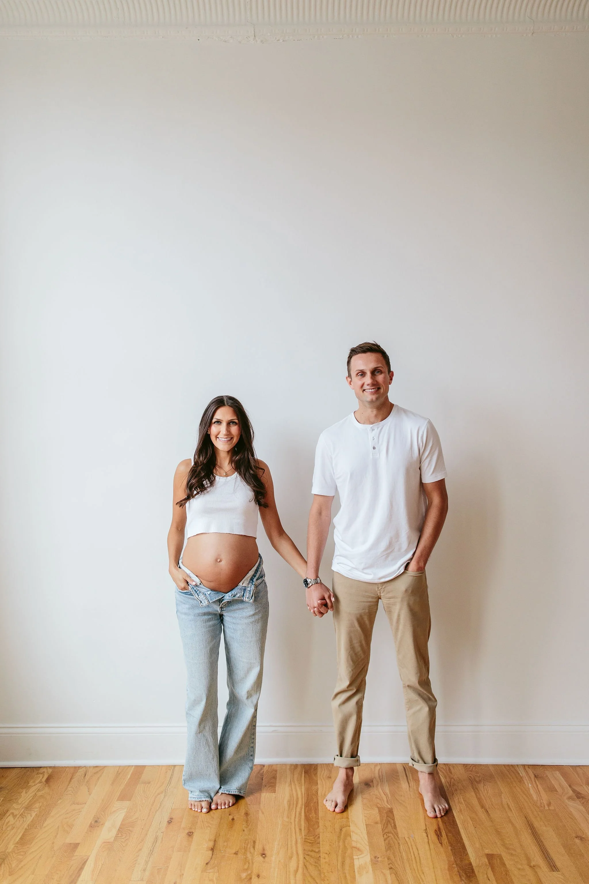 Maternity session with both parents