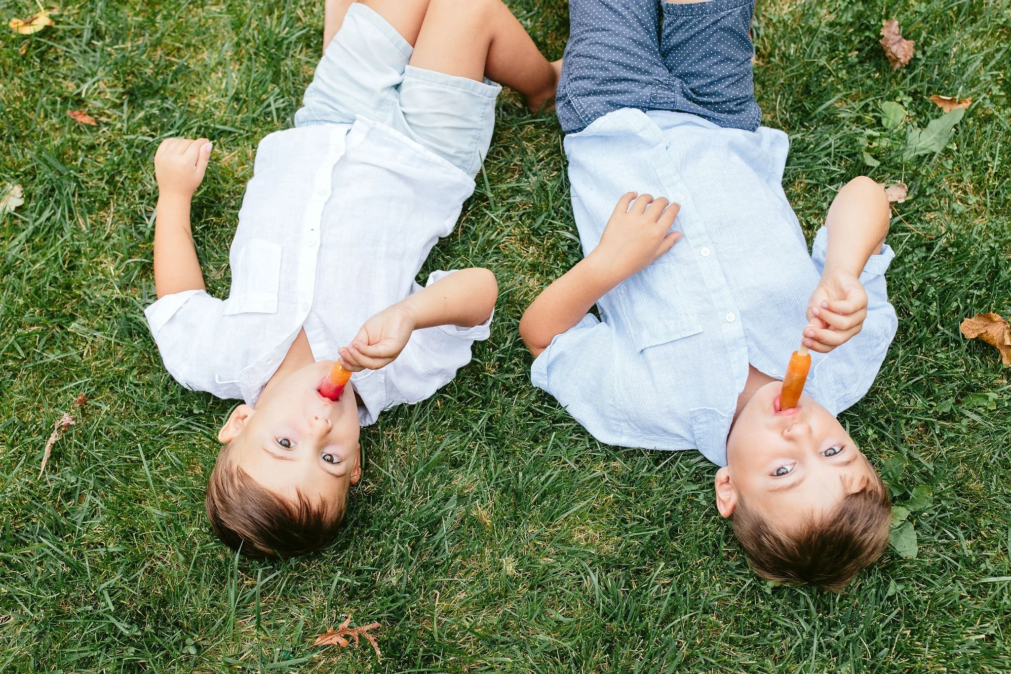 summer family session at home in chicago