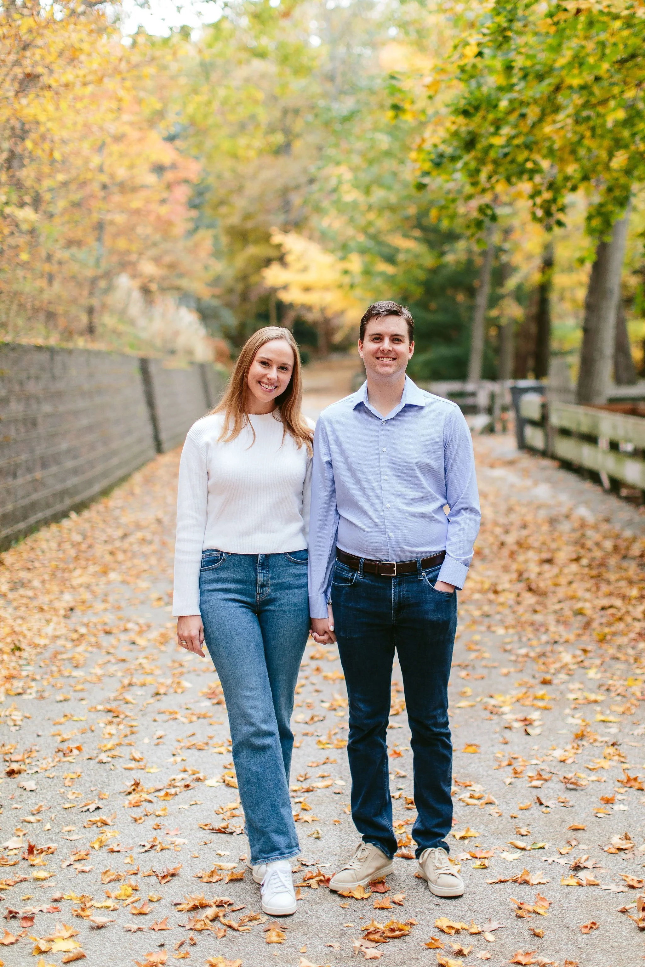 autumn engagement photos in sawyer, mi