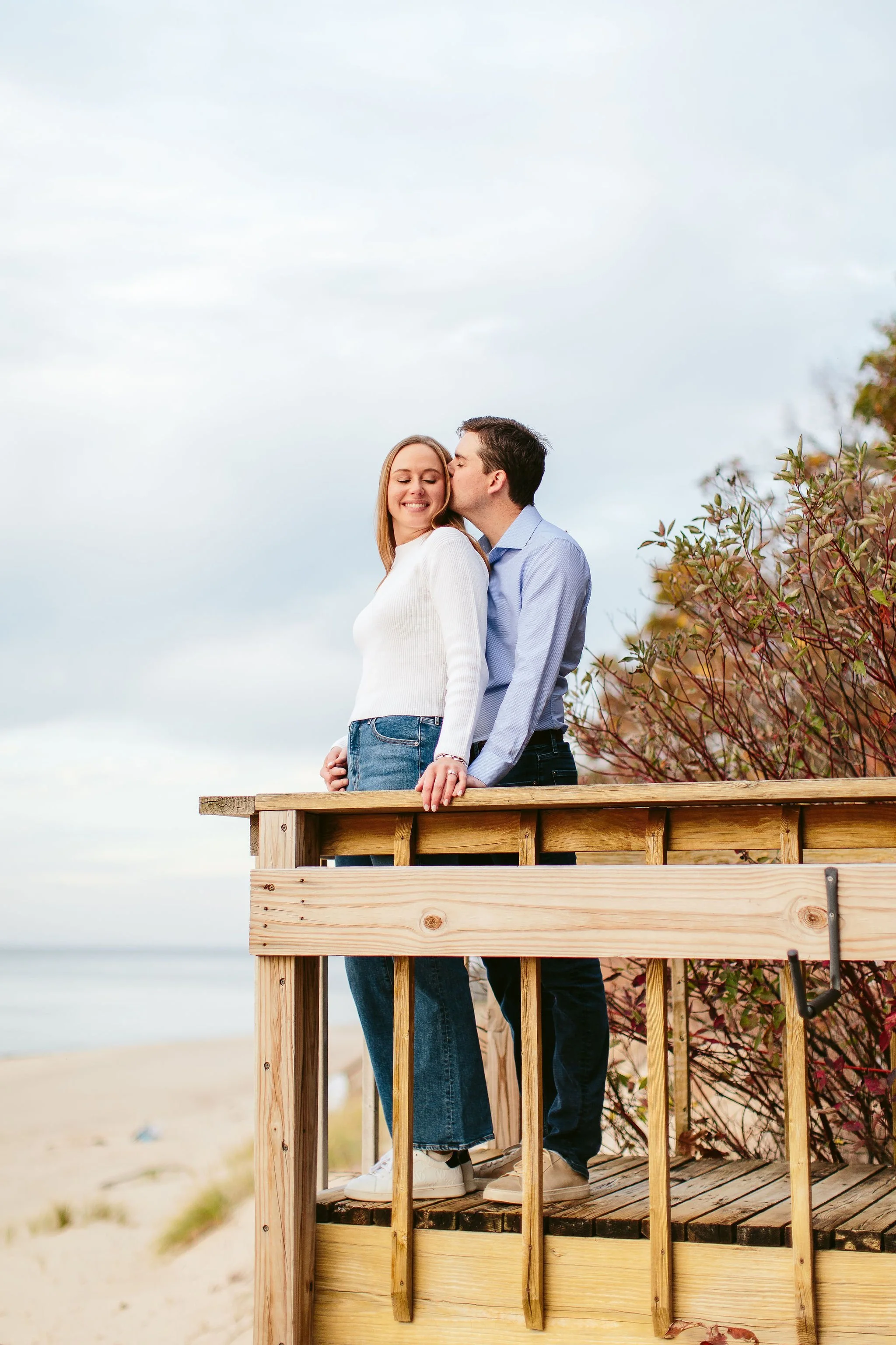 michigan engagement photography in october