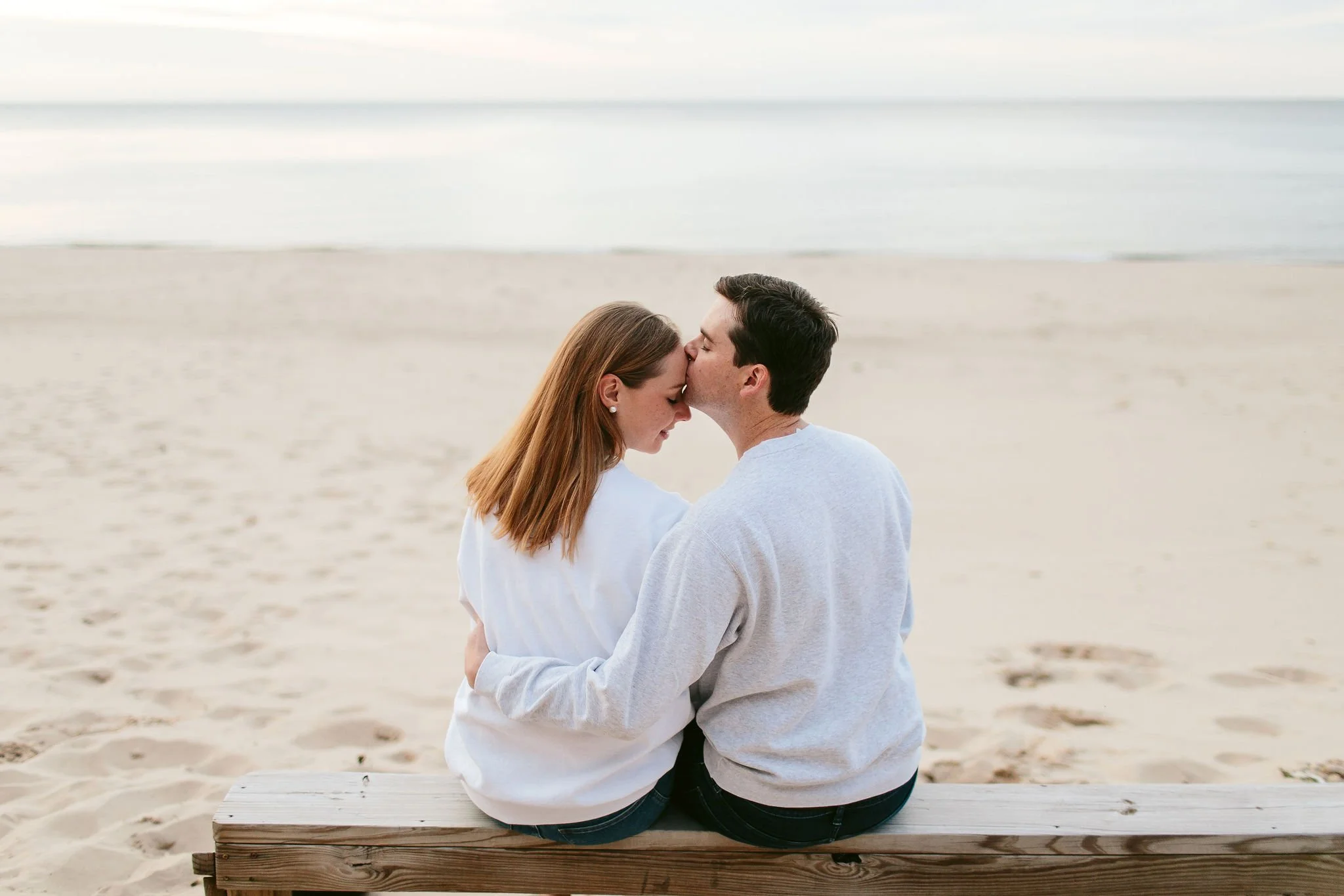 laid back engagement session in sawyer, mi