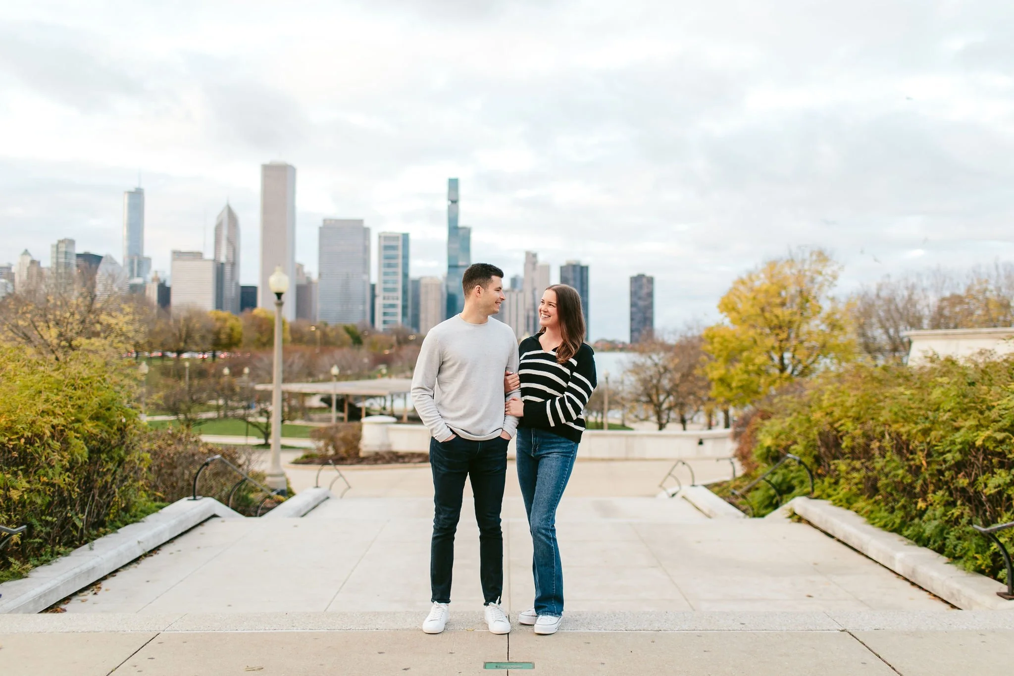 chicago skyline at musuem campus