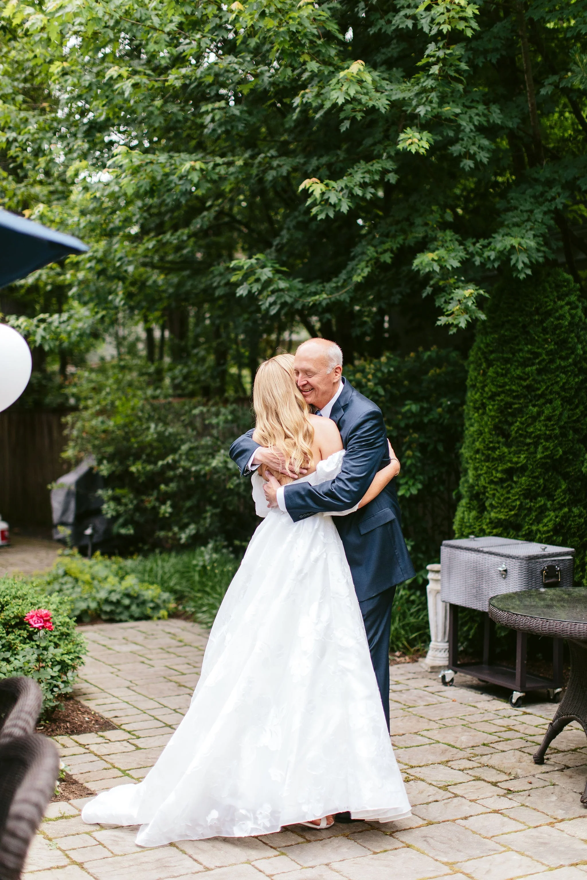 Chicago wedding photographer capturing a joyful moment at a Lake County wedding