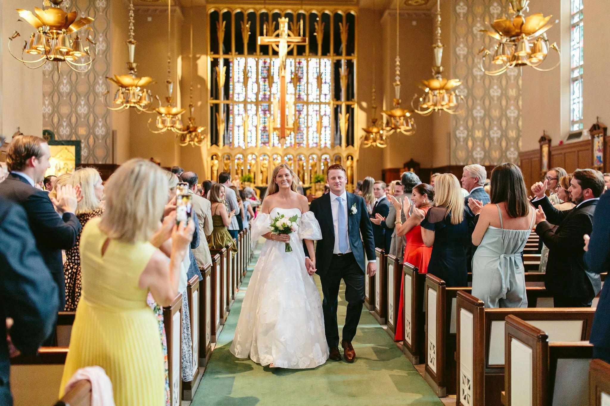 Recessional at Saints Faith, Hope, and Charity Church in Winnetka, IL