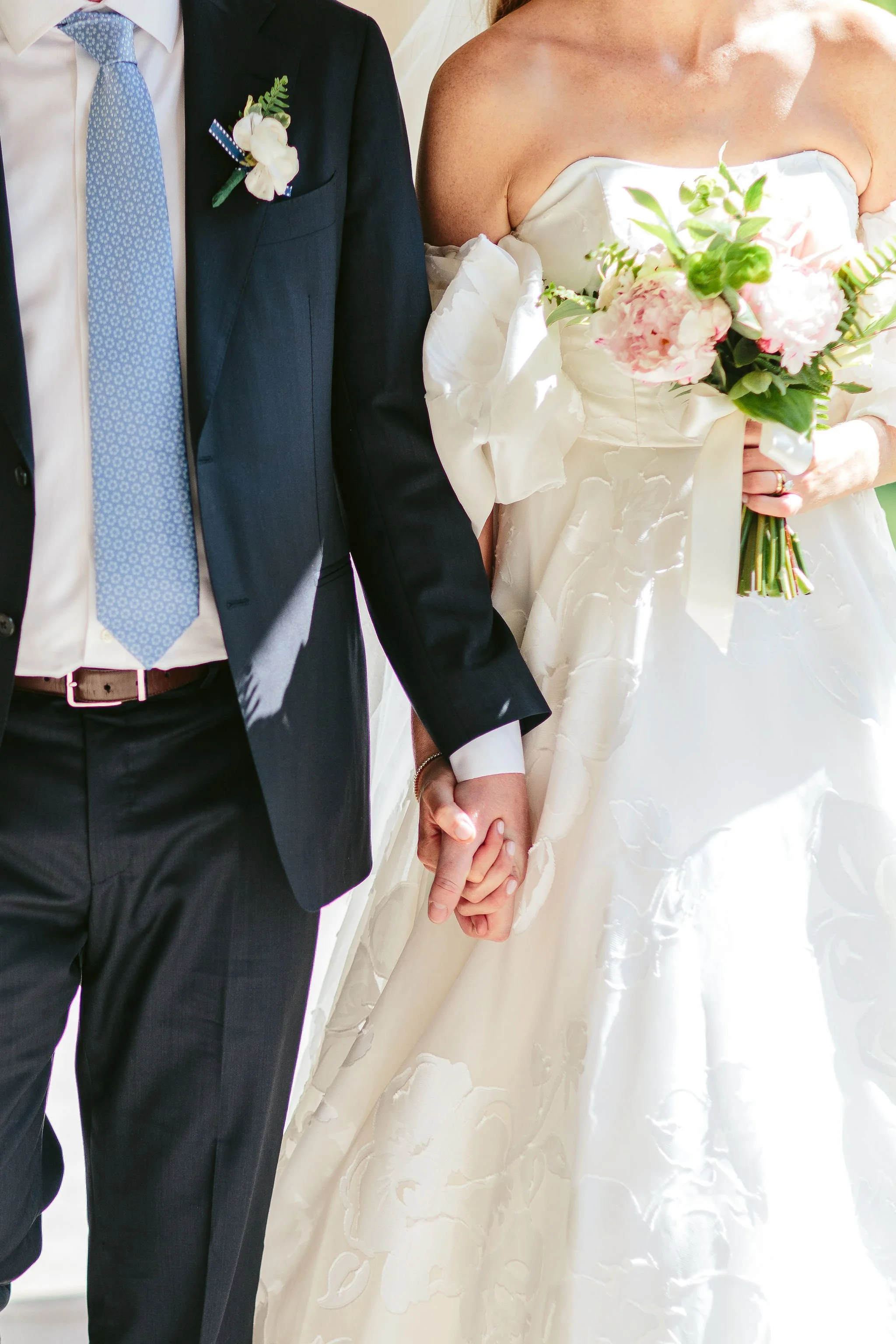 Beautiful floral wedding bouquet at a Lake Bluff wedding