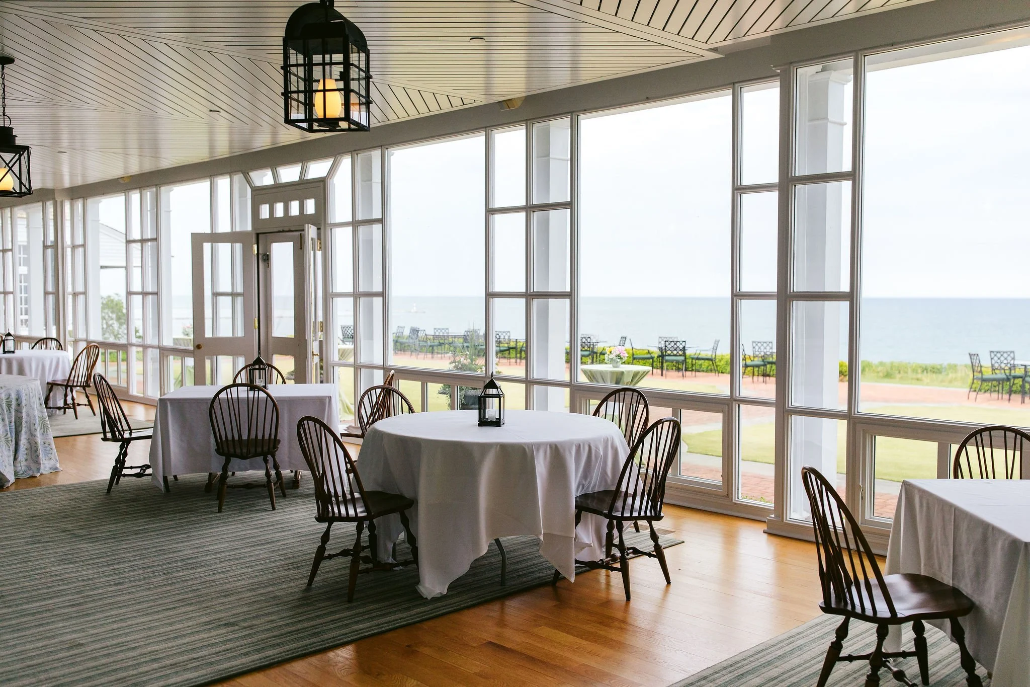 Reception setup at Shoreacres Club