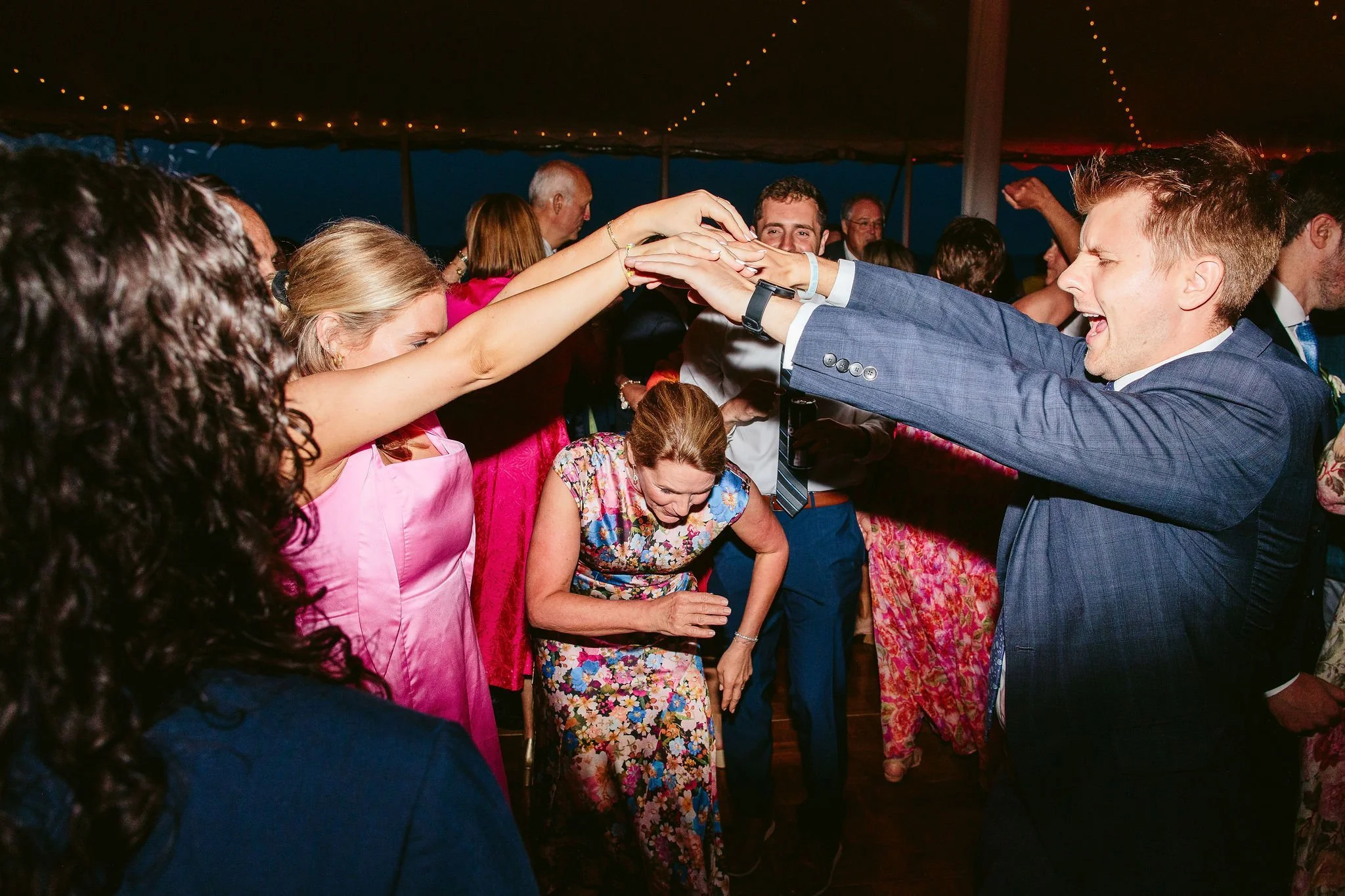 Vibrant wedding celebration in Lake Bluff, captured by a Chicago wedding photographer