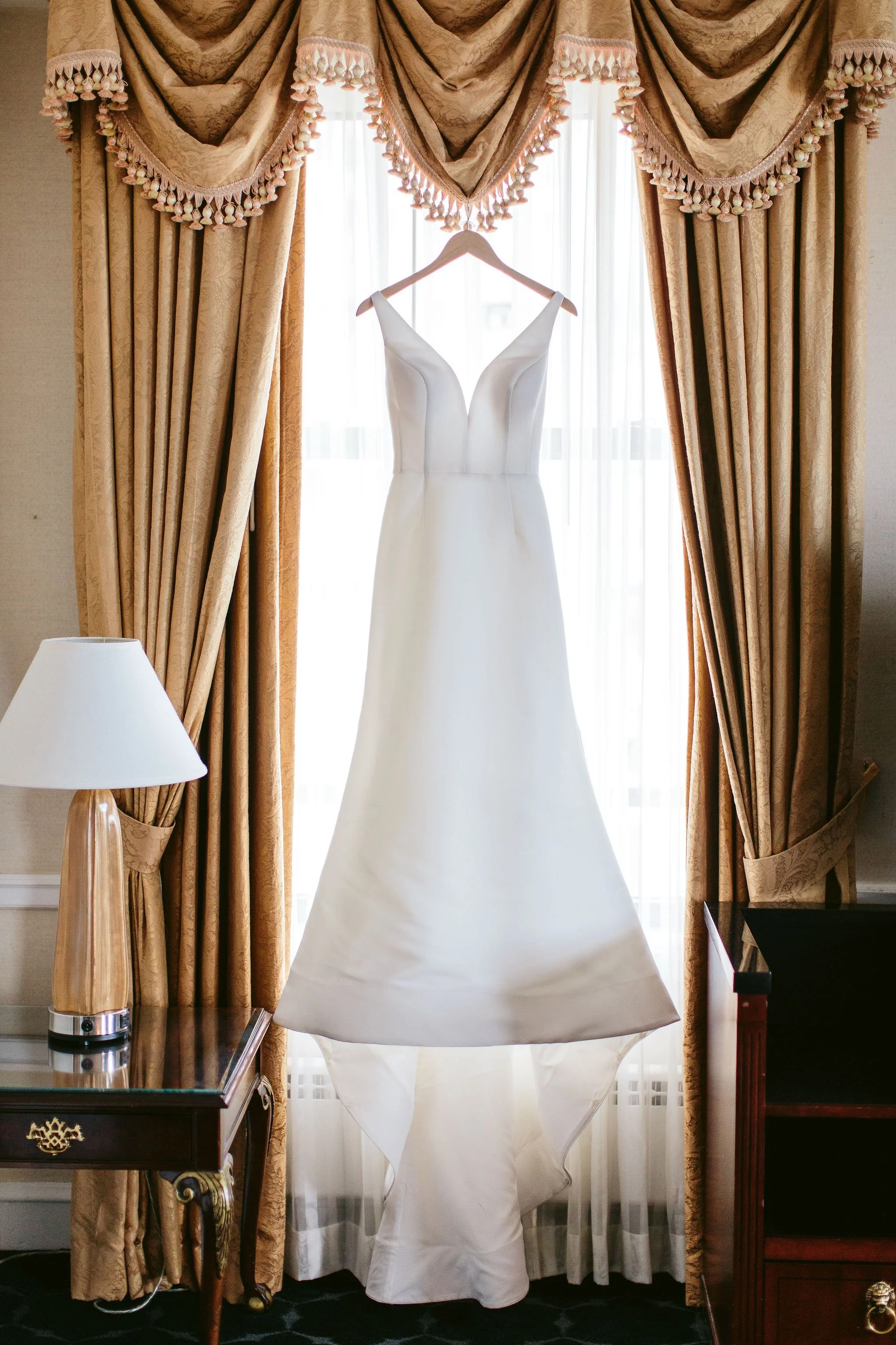 Dress hanging at The Drake Chicago 