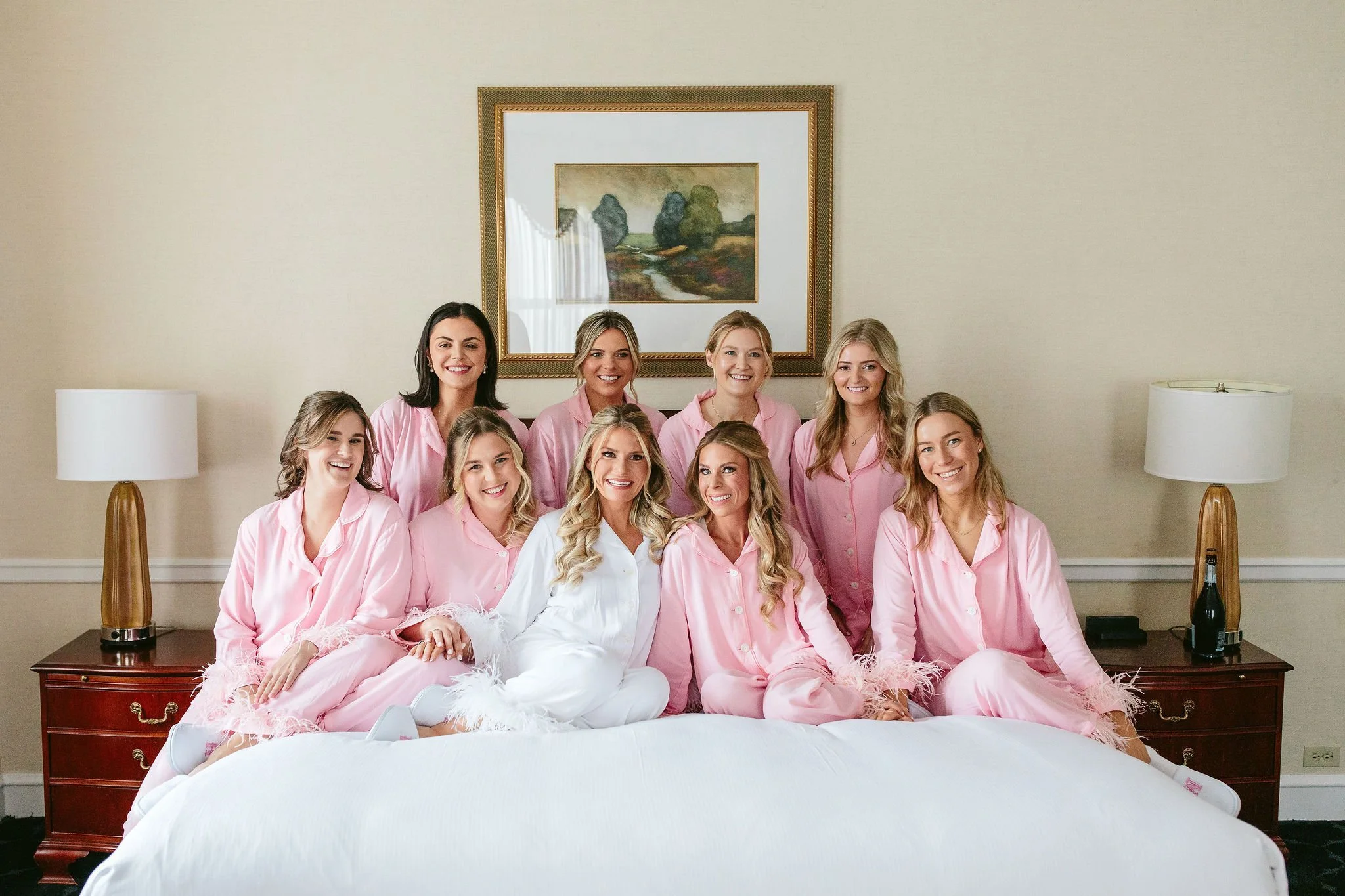 wedding robe photo at The Drake Chicago 