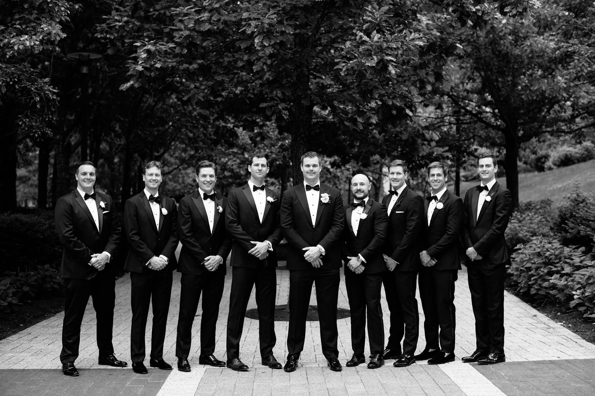 classic groomsmen pose