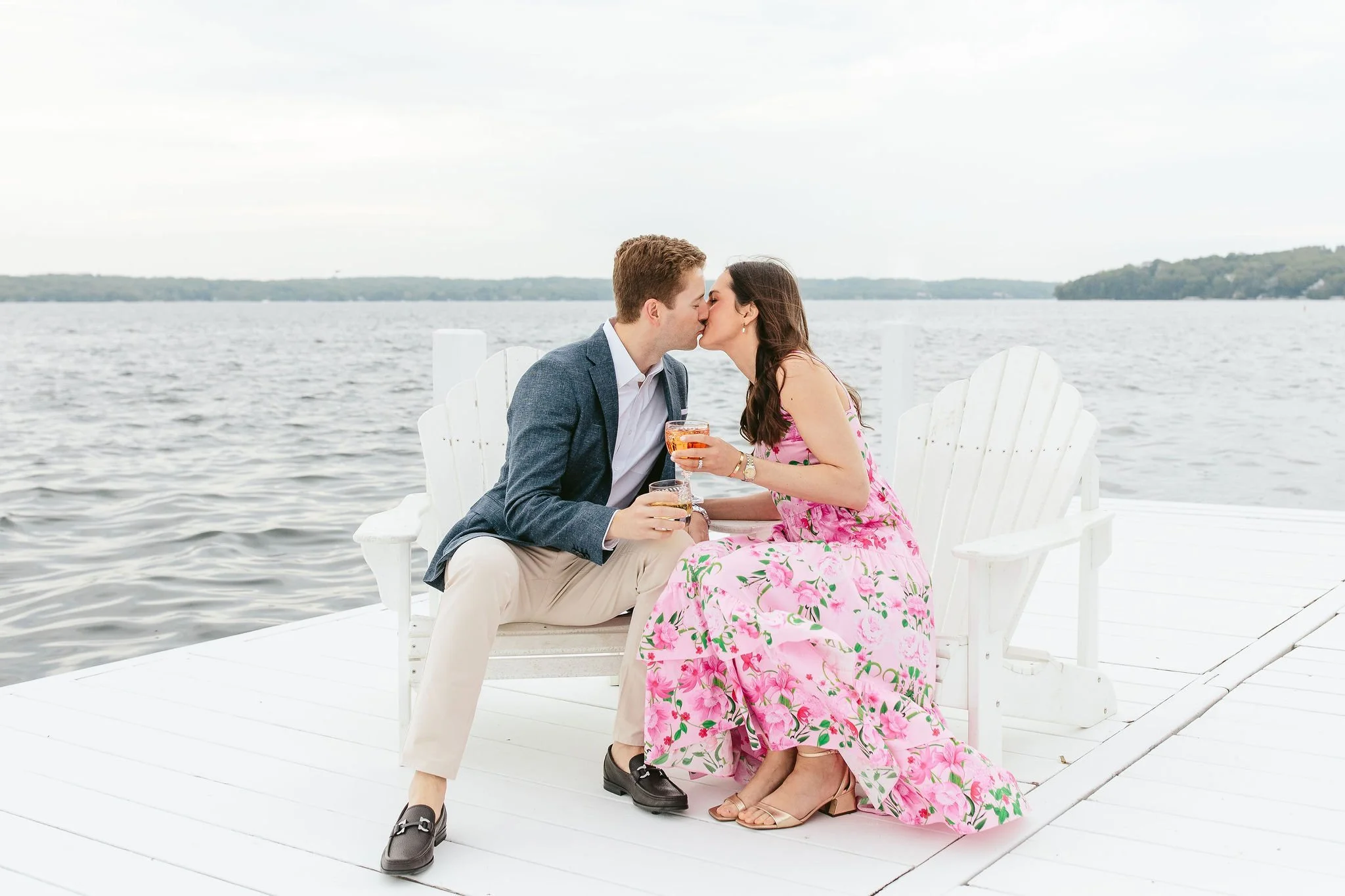 Meredith + Chris, Happy Hour Lake Geneva Engagement Session