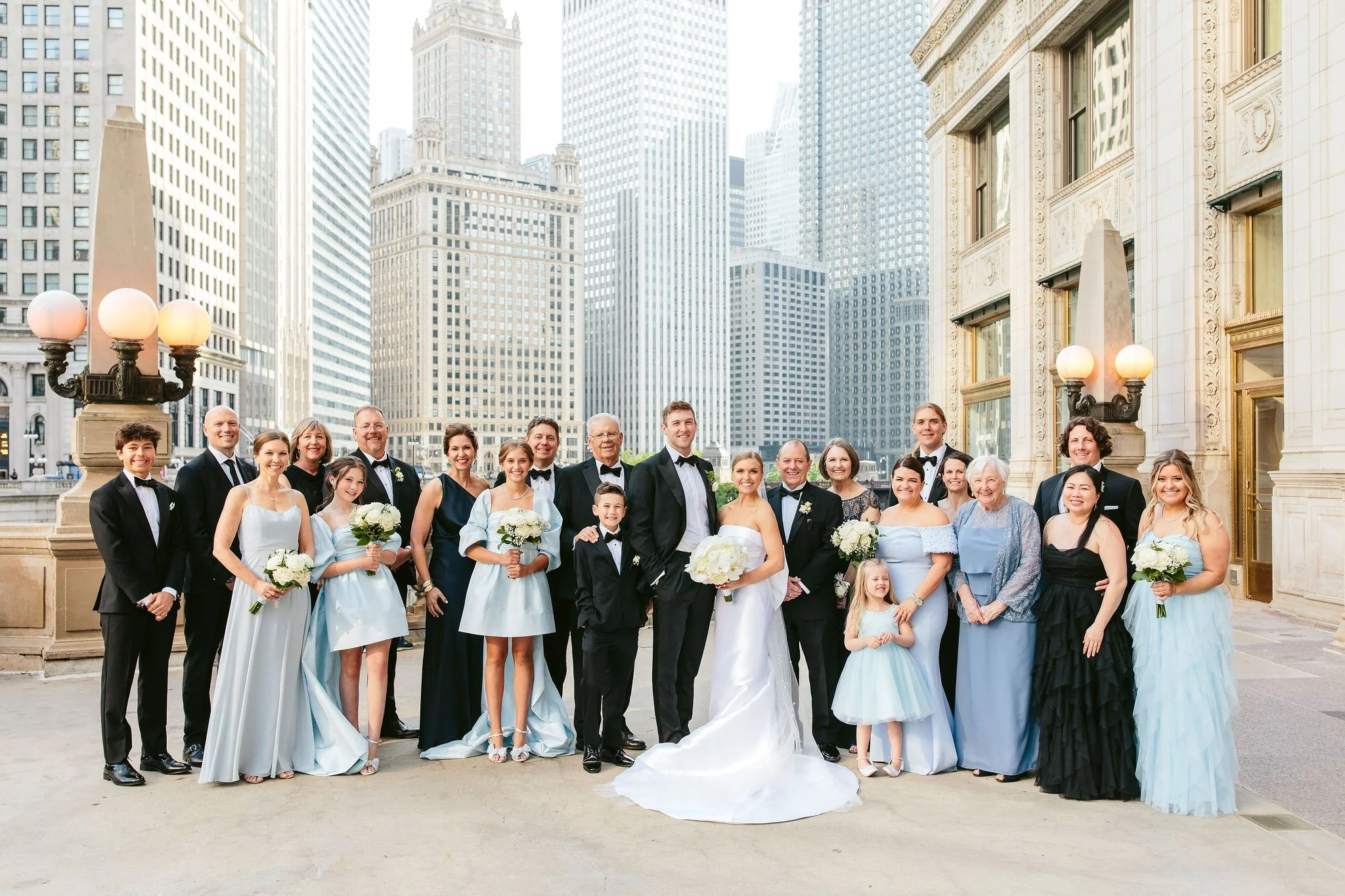 wrigley building wedding photos