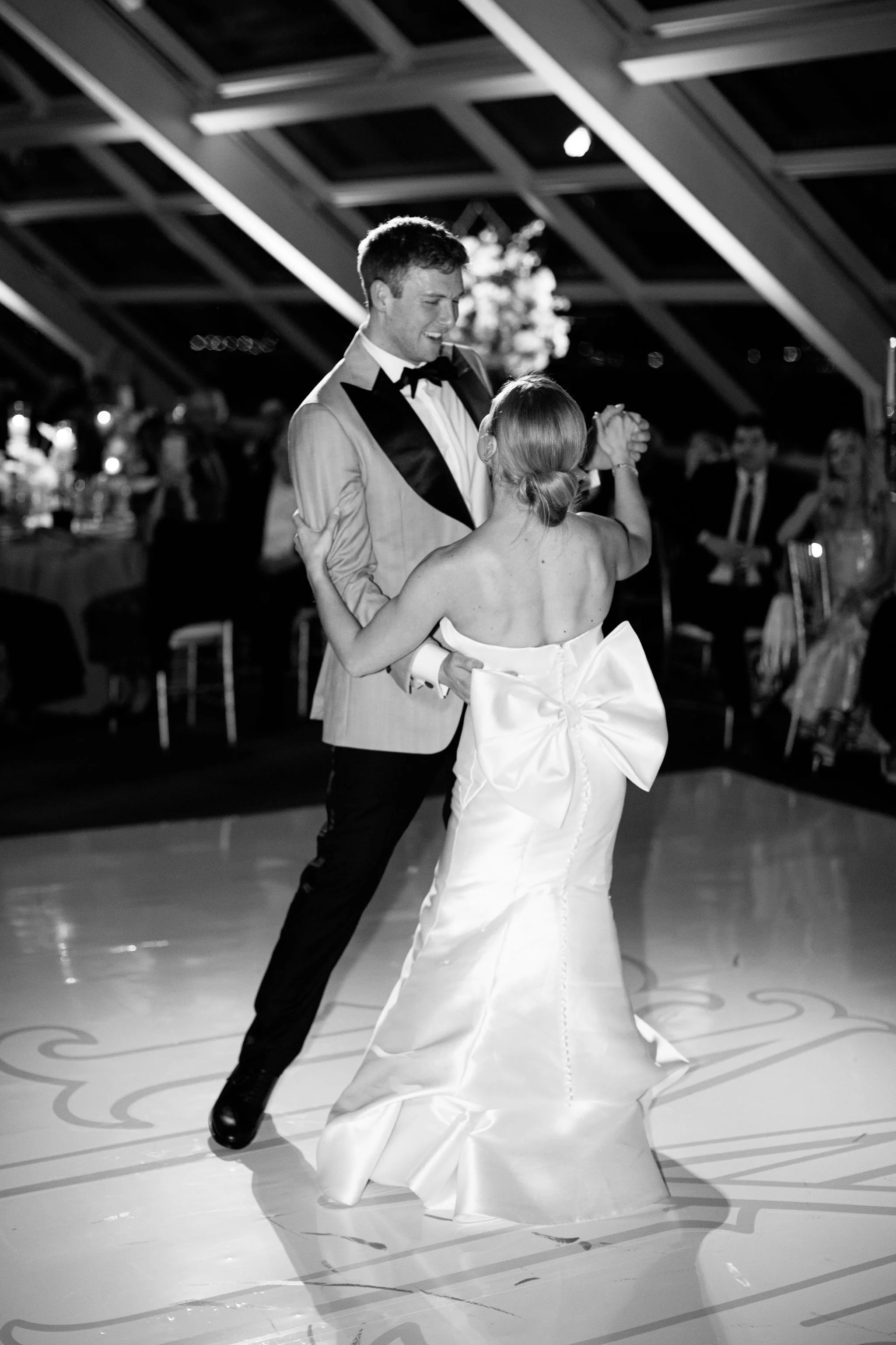 adler planetarium wedding bride and groom dance