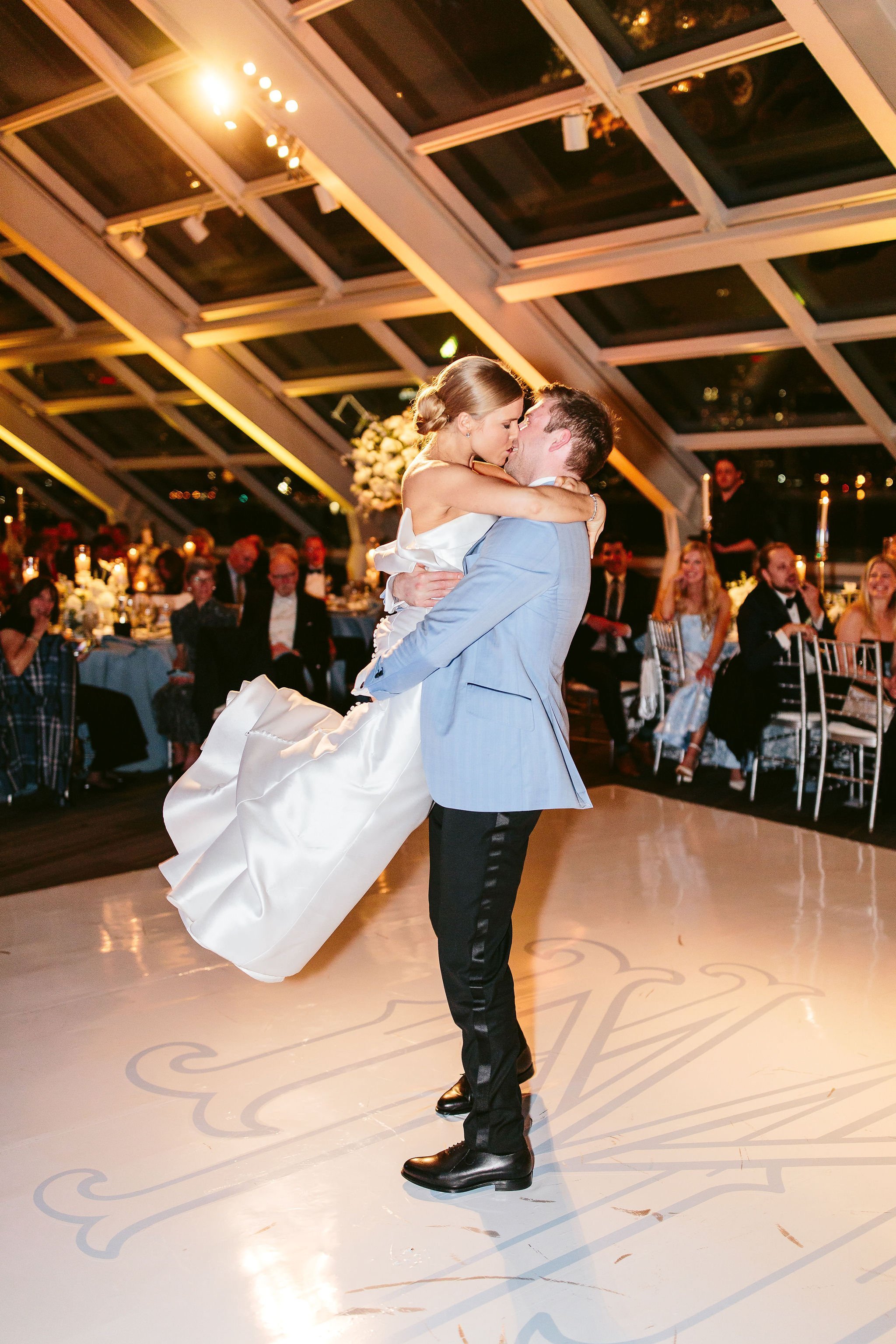 first dance at adler planetarium wedding