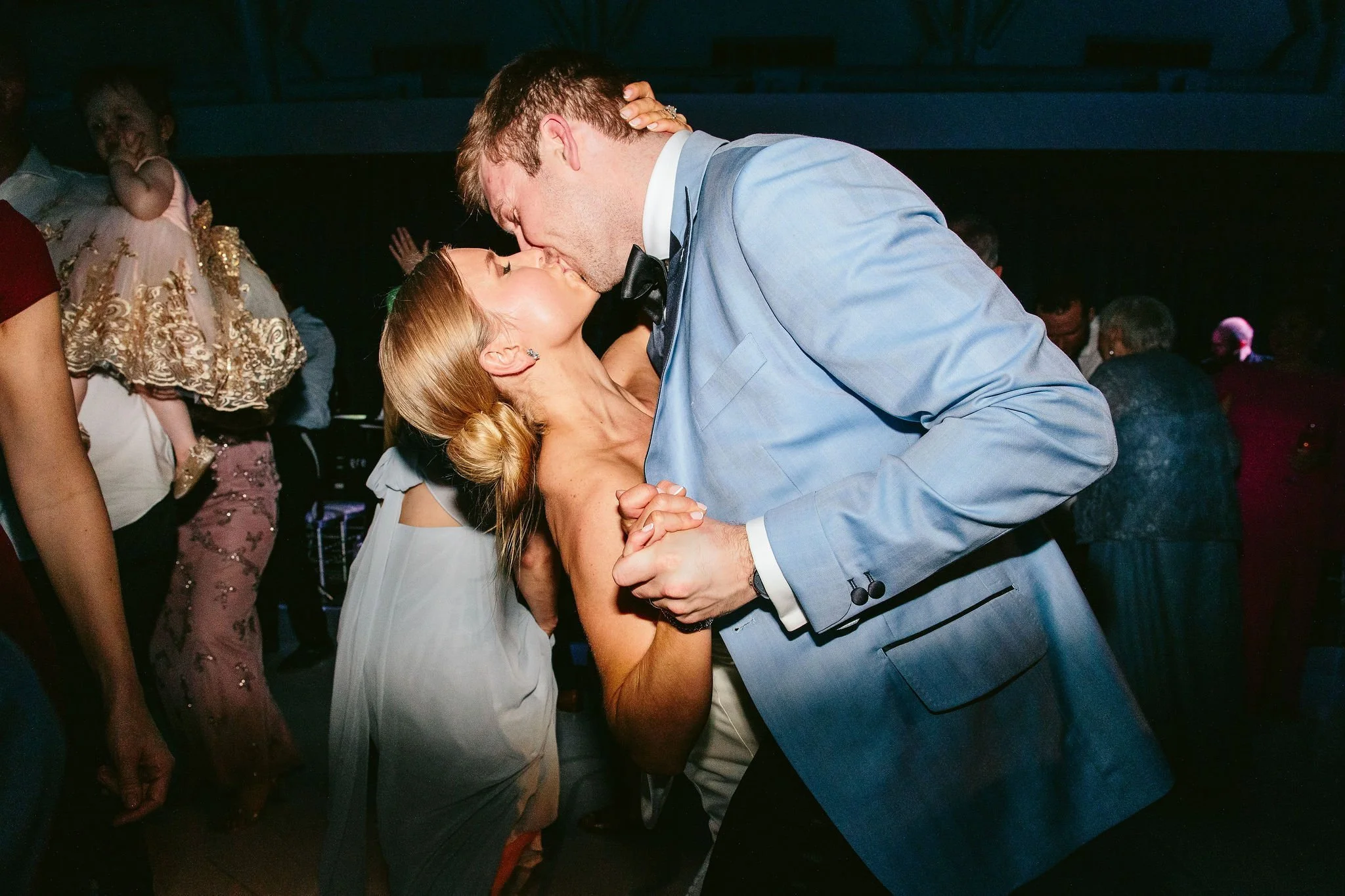 bride and groom on the dance floor