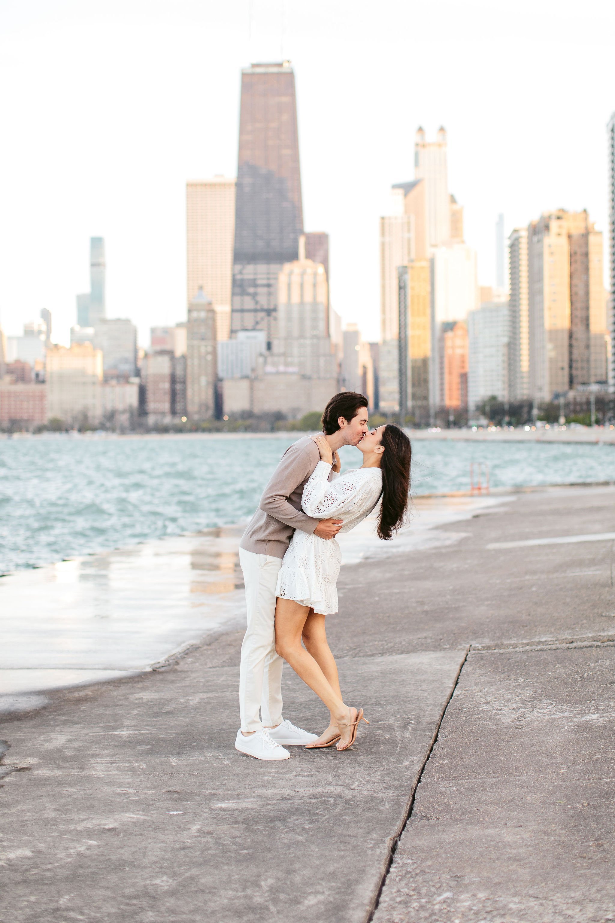north ave beach engagement session