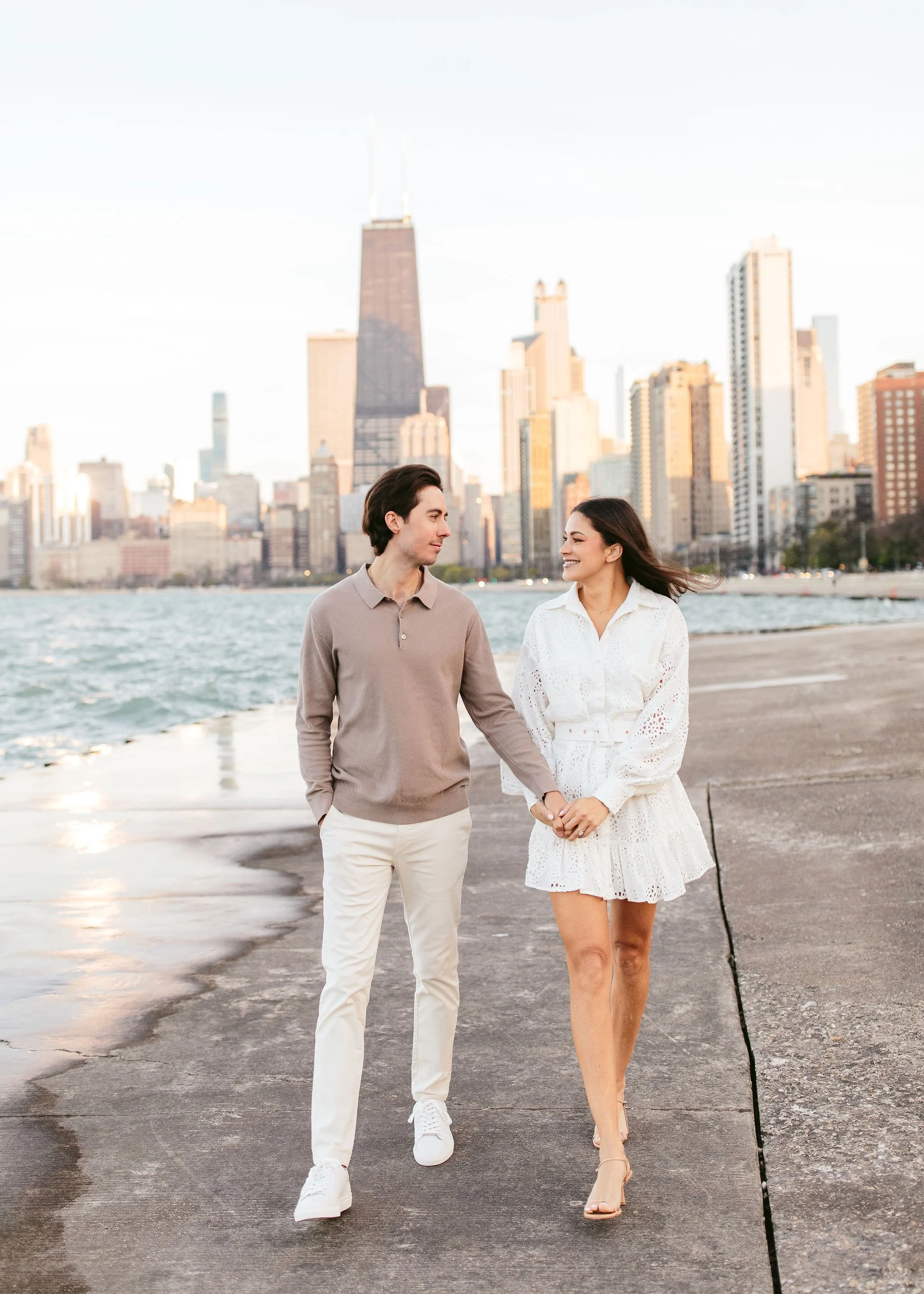 best north ave beach engagement session
