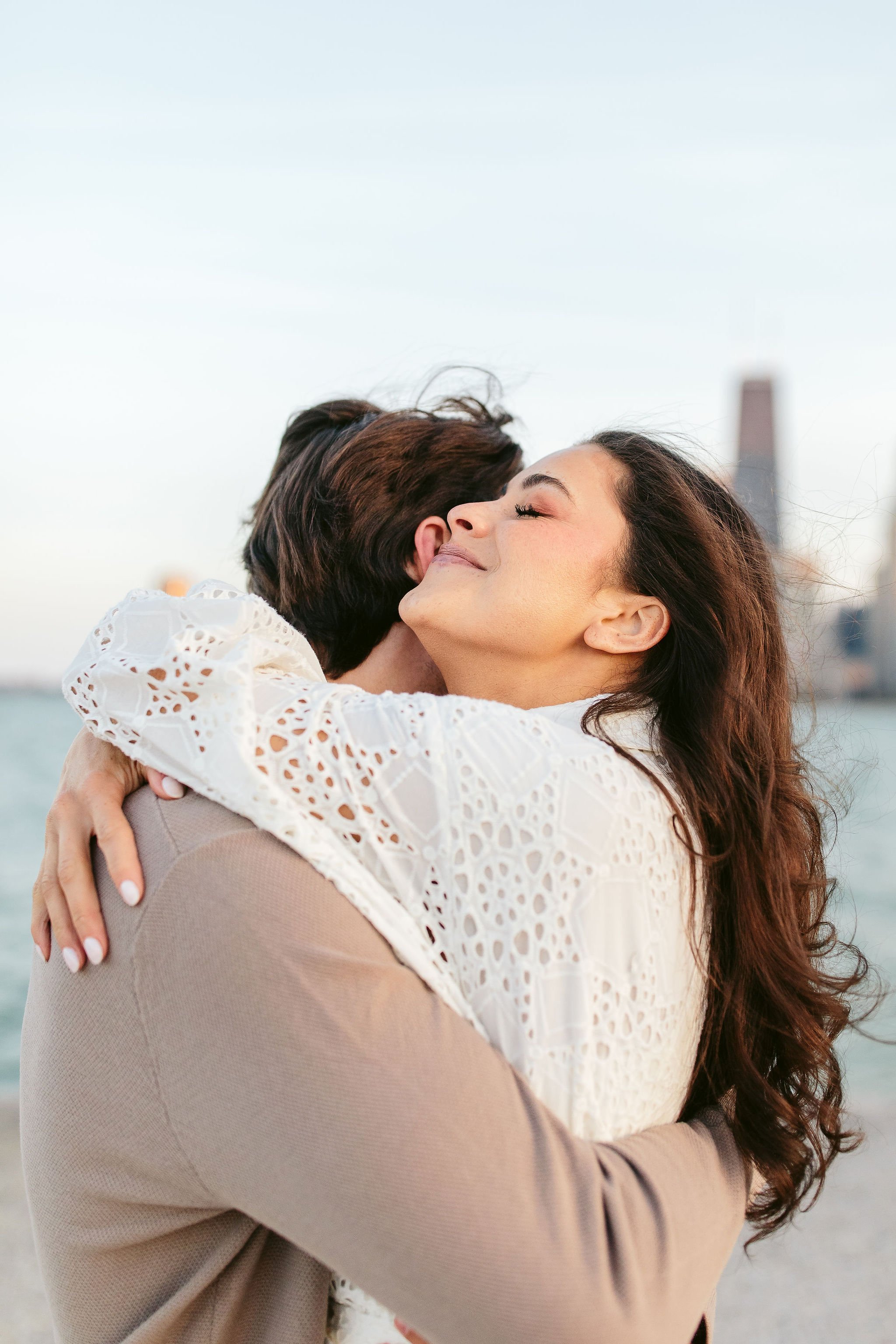 candid engagement photographers in chicago