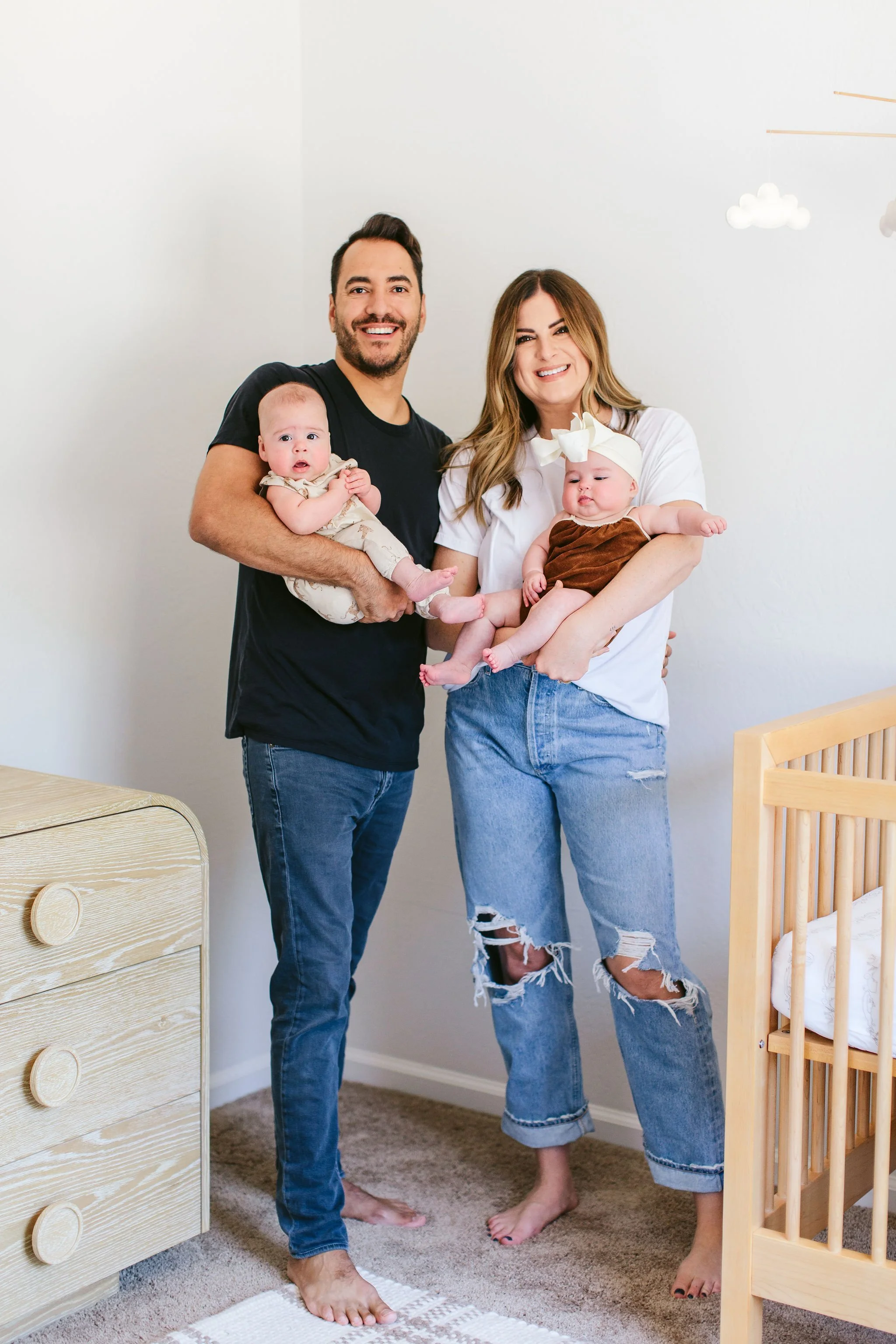 Twin Newborn Photographer in Chicago
